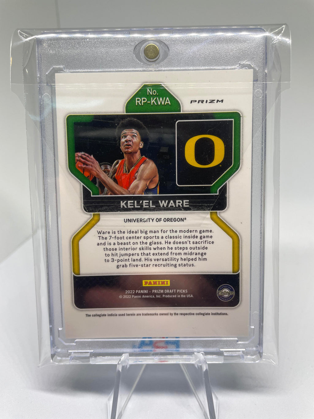 2022-23 Panini Prizm Draft Picks Kel'El Ware Green Yellow Blue Prizm SP Rookie