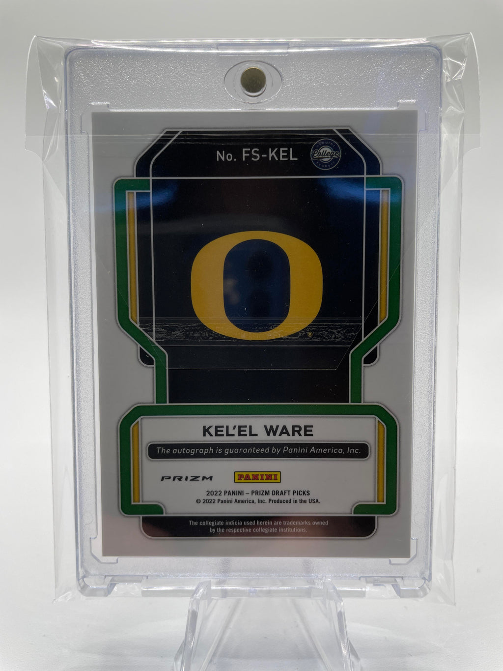2022-23 Panini Prizm Draft Picks Kel'El Ware Hyper Prizm Rookie Auto #FS-KEL