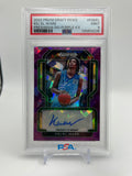 2022-23 Panini Prizm Draft Picks Kel'El Ware Purple Ice Rookie Auto /99 PSA 9
