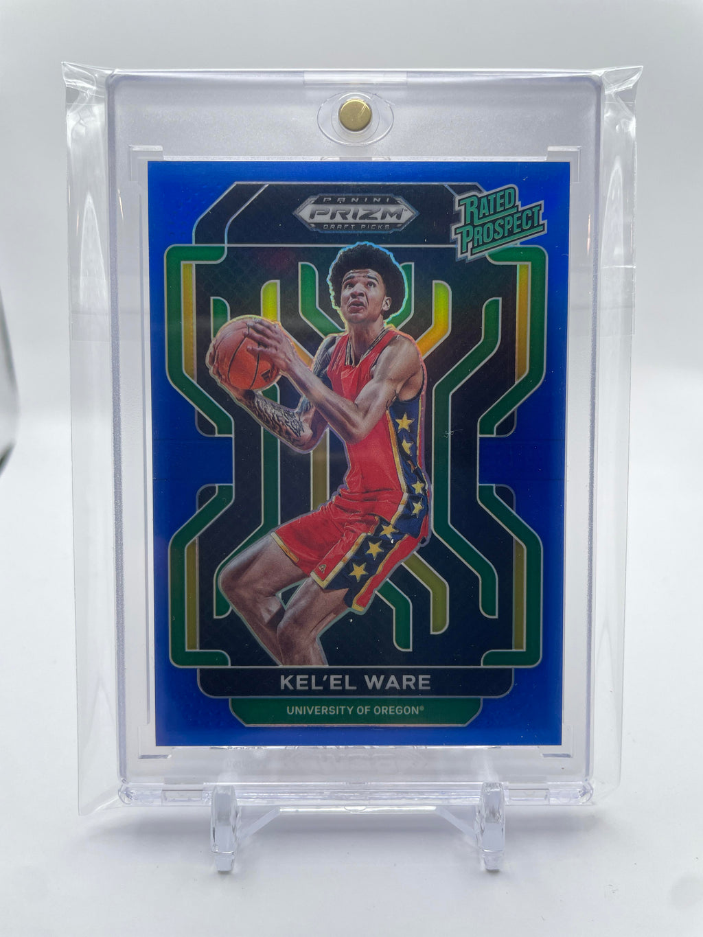 2022-23 Panini Prizm Draft Picks Kel'El Ware Rated Prospect Blue Prizm RC /199