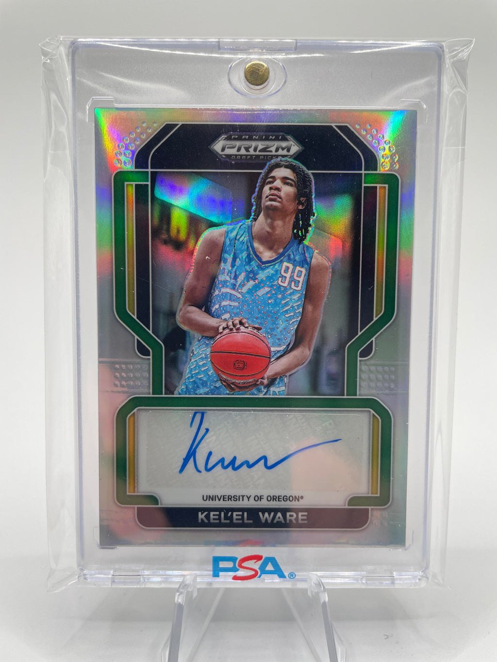 2022-23 Panini Prizm Draft Picks Kel'El Ware Silver Prizm Rookie Auto #FS-KEL
