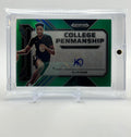 2022-23 Panini Prizm Draft Picks Kwame KJ Evans Pemanship Green Prizm Auto