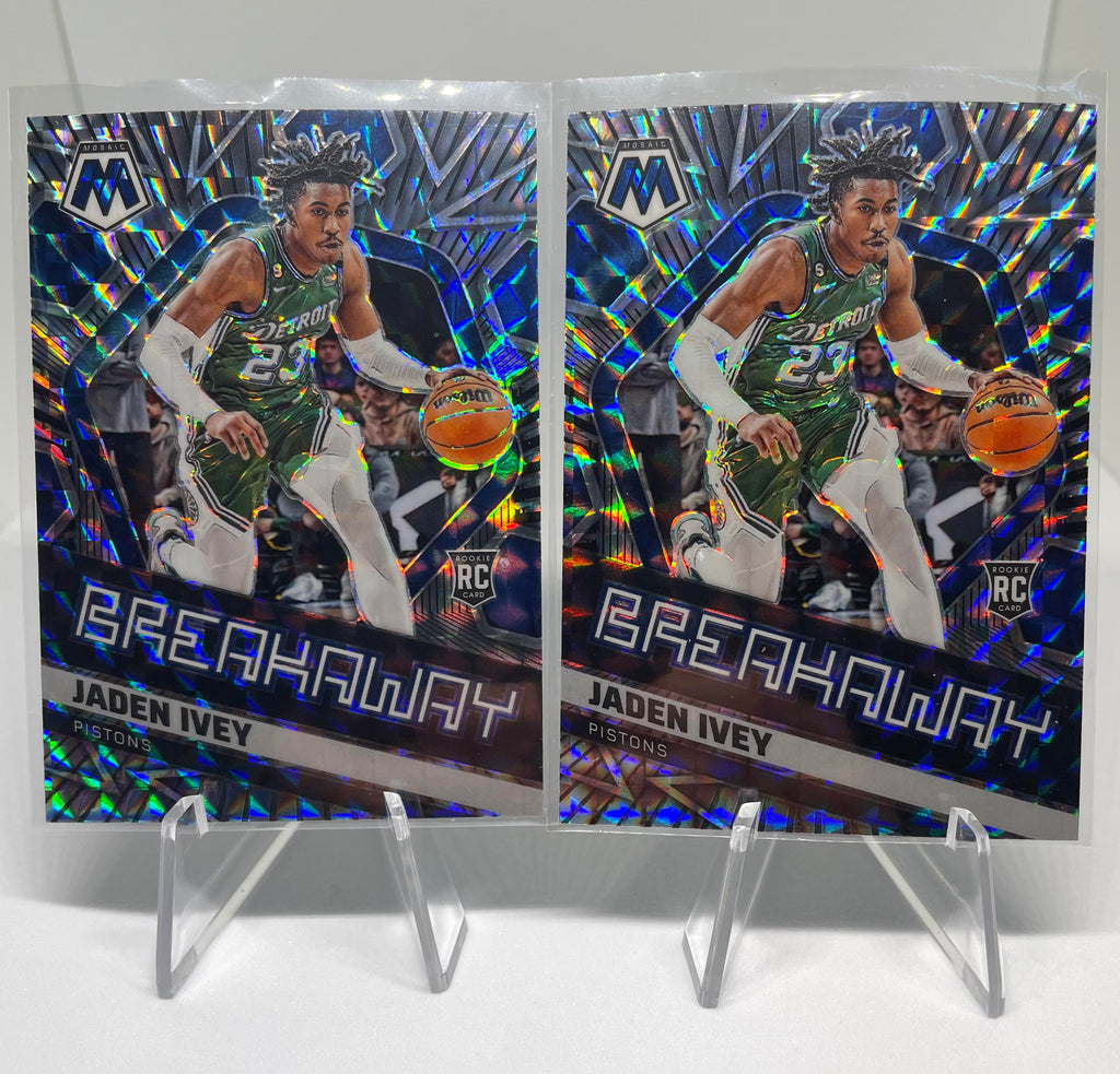 2022-23 Panini Prizm Jaden Ivey + Mosaic Breakaway Prizm Rookie Set (x10)