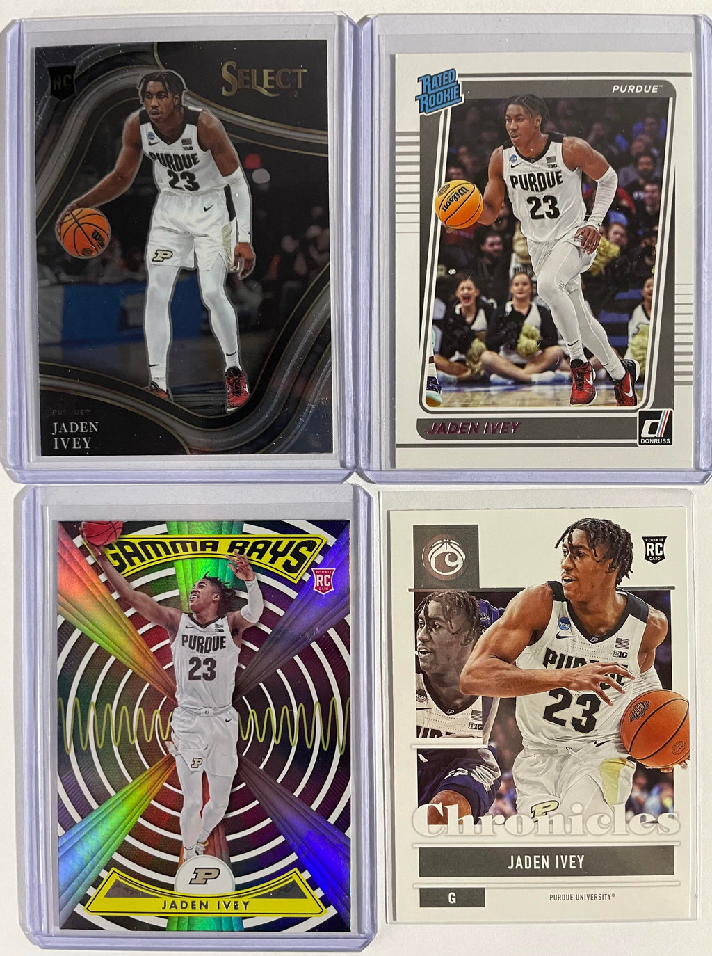 2022-23 Panini Prizm Jaden Ivey + Mosaic Breakaway Prizm Rookie Set (x10)