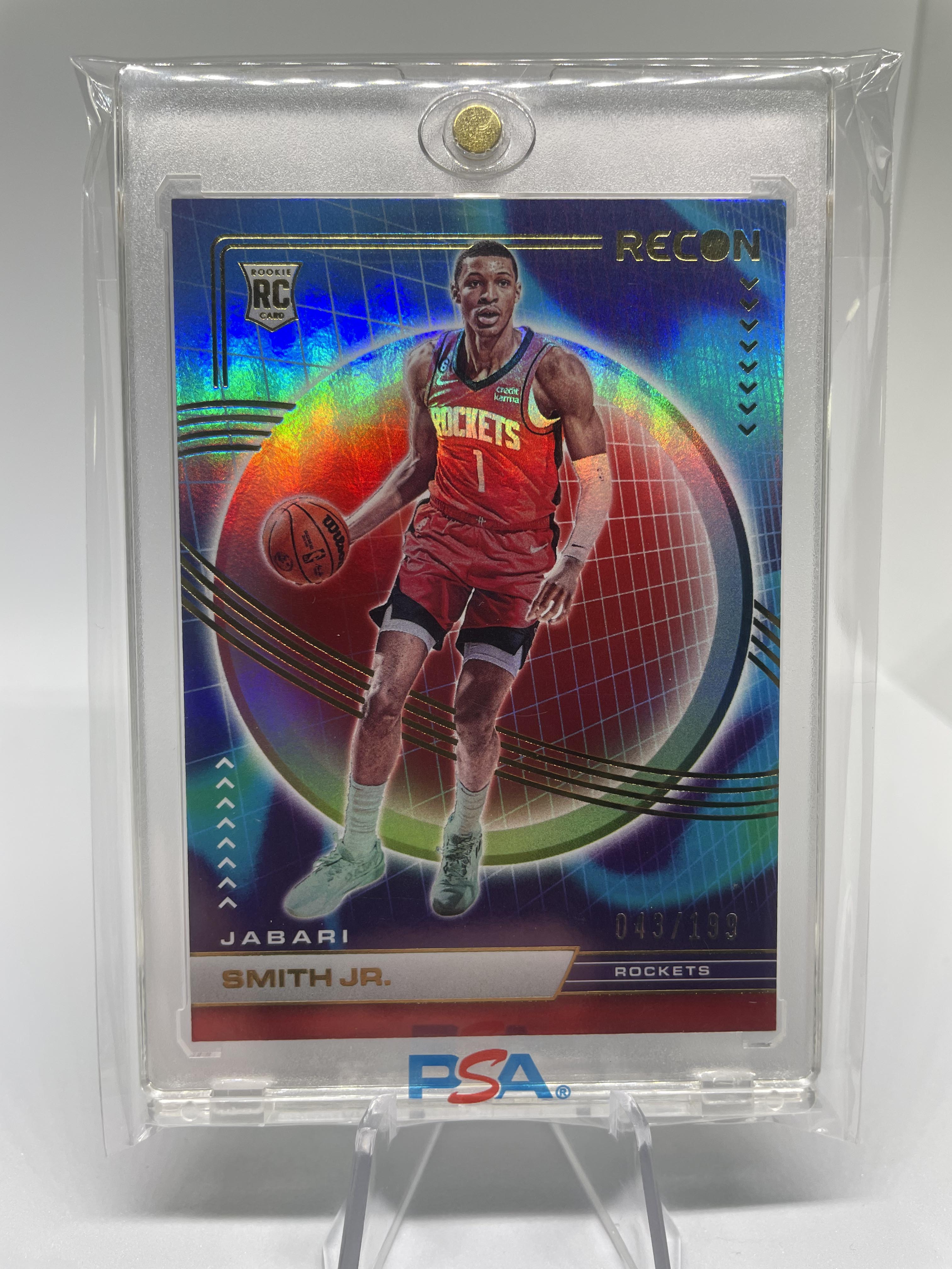 2022-23 Panini Recon Jabari Smith Jr Red Holo Rookie /199 #215