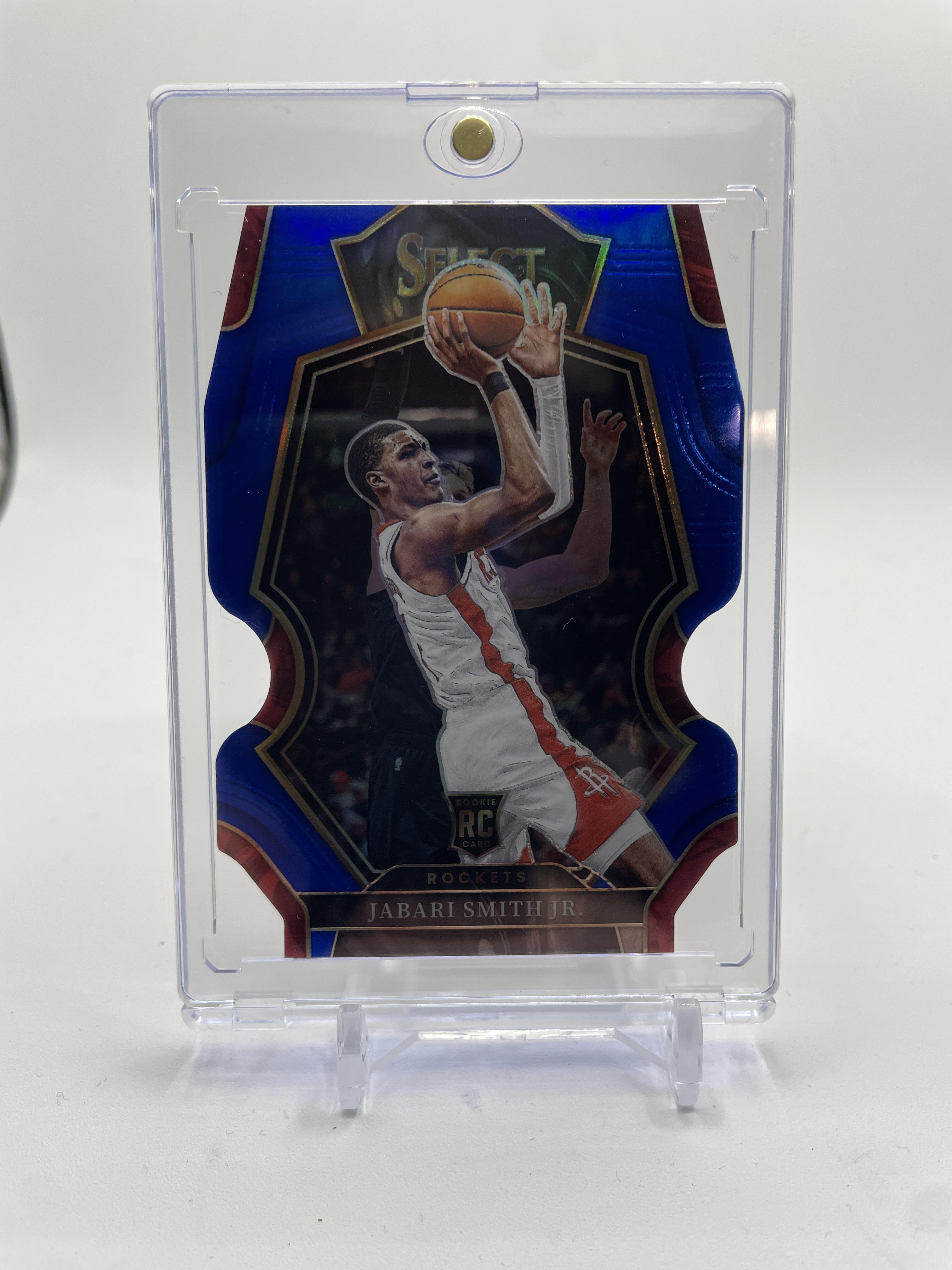 2022-23 Panini Select Jabari Smith Jr. Blue Prizm Die-Cut Rookie /249