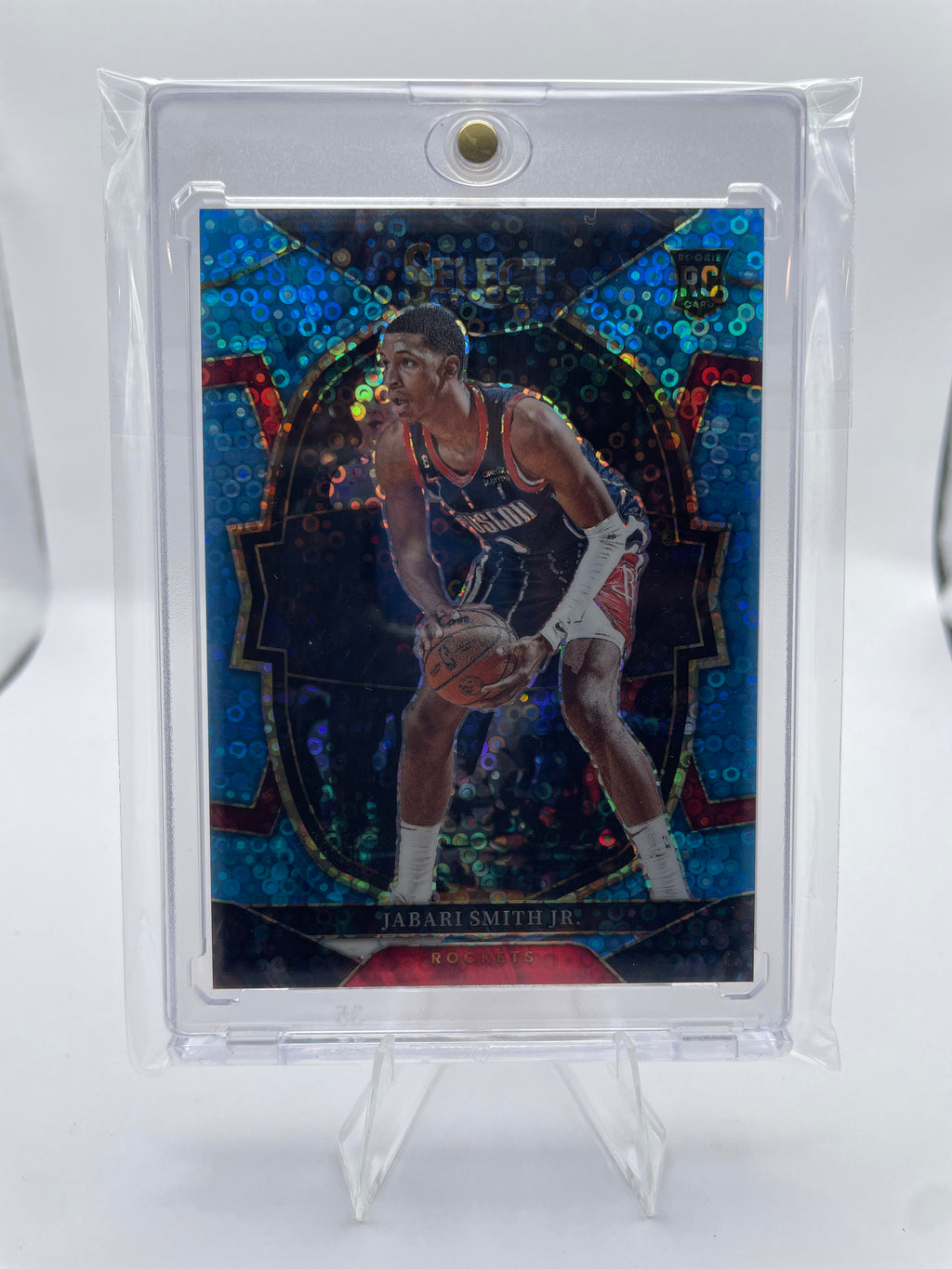 2022-23 Panini Select Jabari Smith Jr. Light Blue Disco Prizm Rookie /99