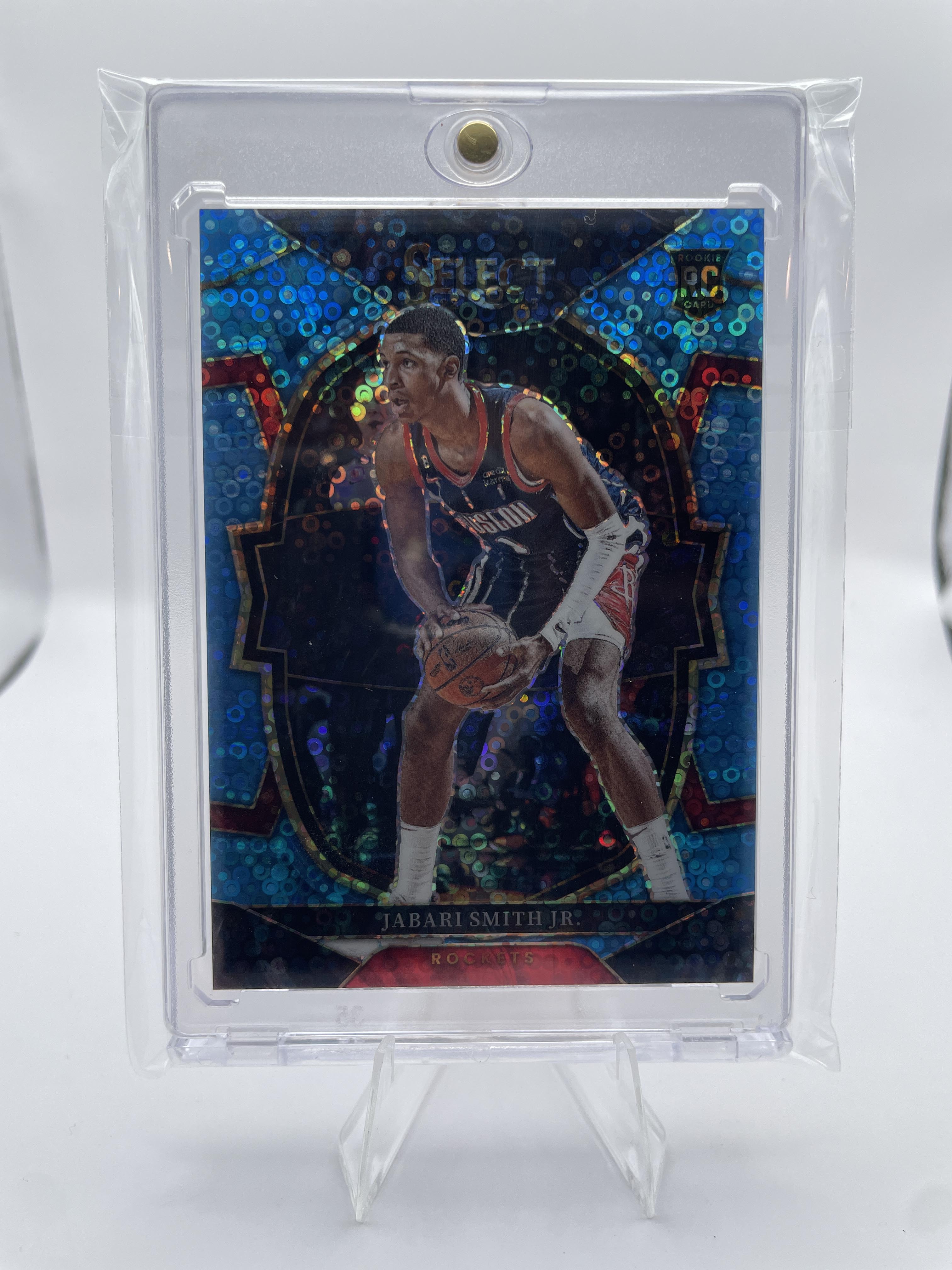2022-23 Panini Select Jabari Smith Jr. Light Blue Disco Prizm Rookie /99