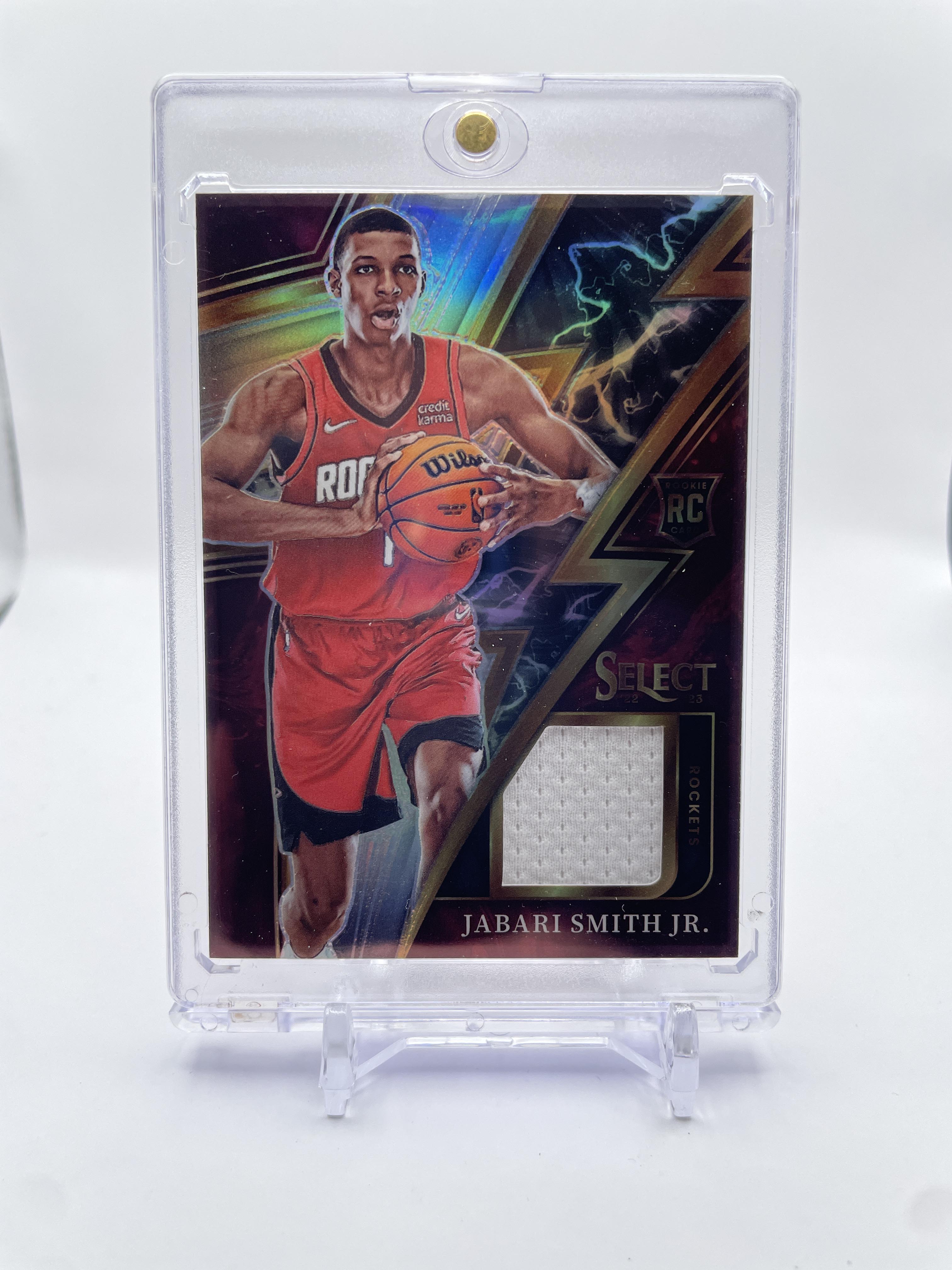 2022-23 Panini Select Jabari Smith Jr. Sparks Prizm Patch Rookie SP