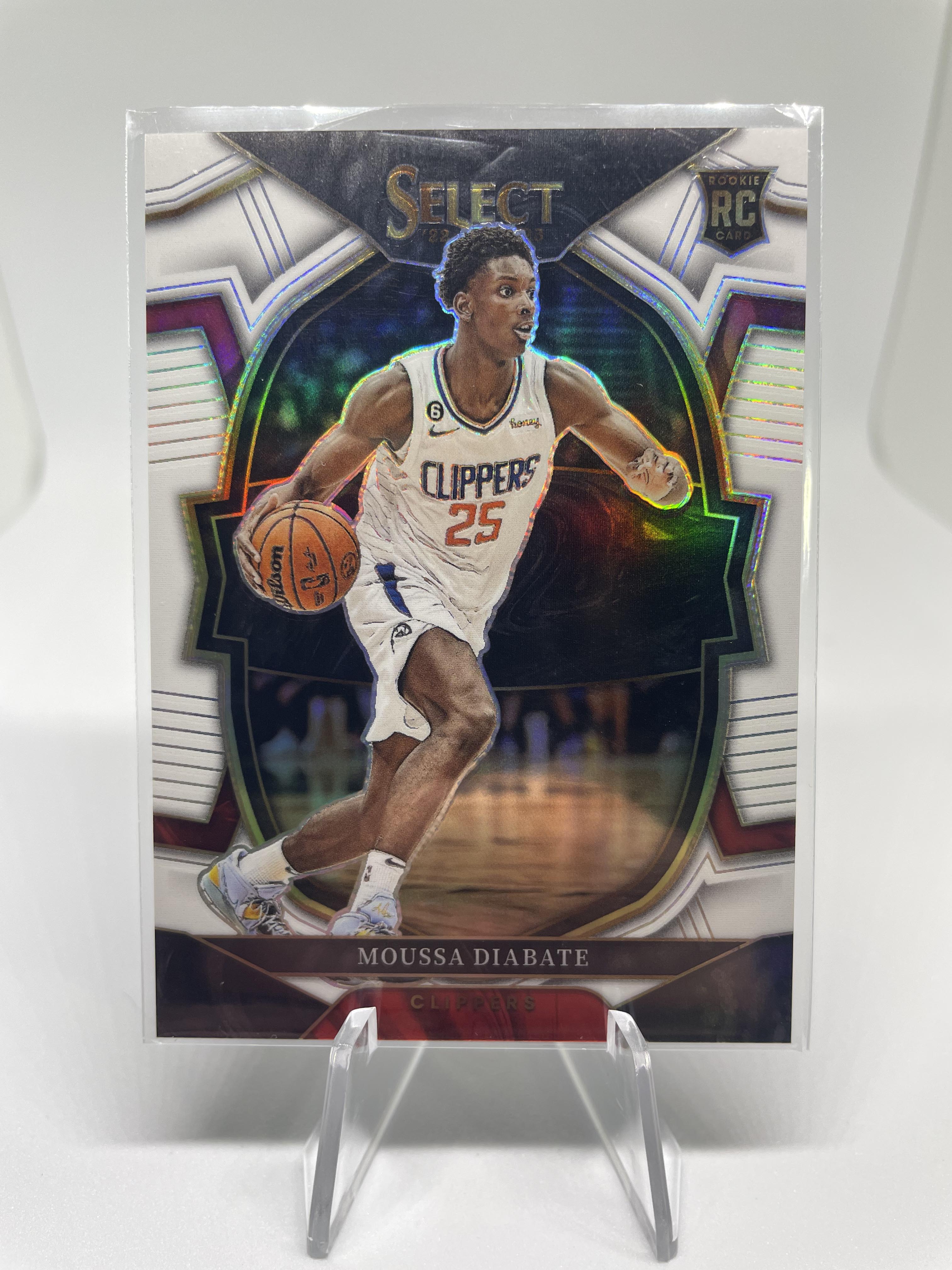 2022-23 Panini Select Moussa Diabate Concourse Level White Prizm Rookie /149