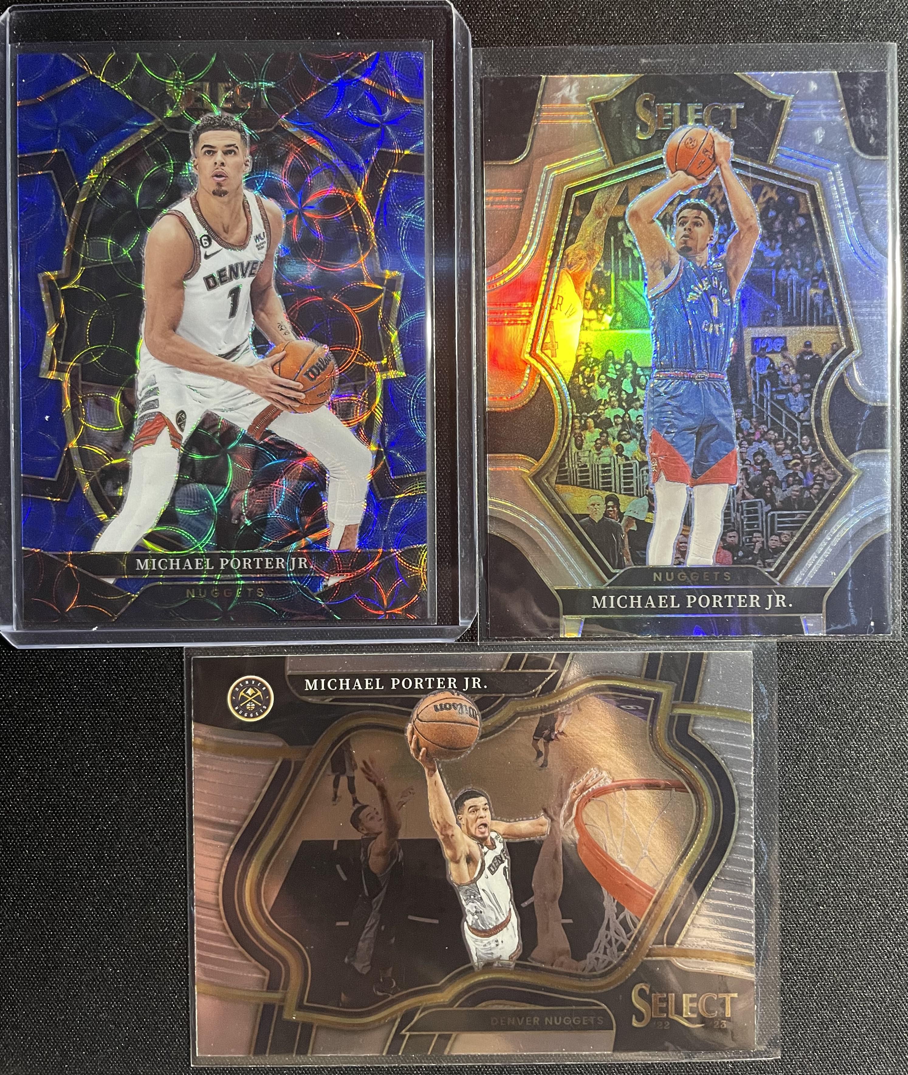 2022-23 Select Michael Porter Jr Blue /249 + Premier Level Prizm + Courtside