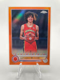 2022-23 Topps McDonald's Chrome Anthony Black Orange Refractor Rookie /25