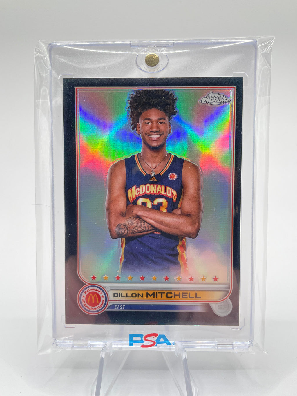 2022-23 Topps McDonald's Chrome Dillon Mitchell Black Refractor Rookie /10