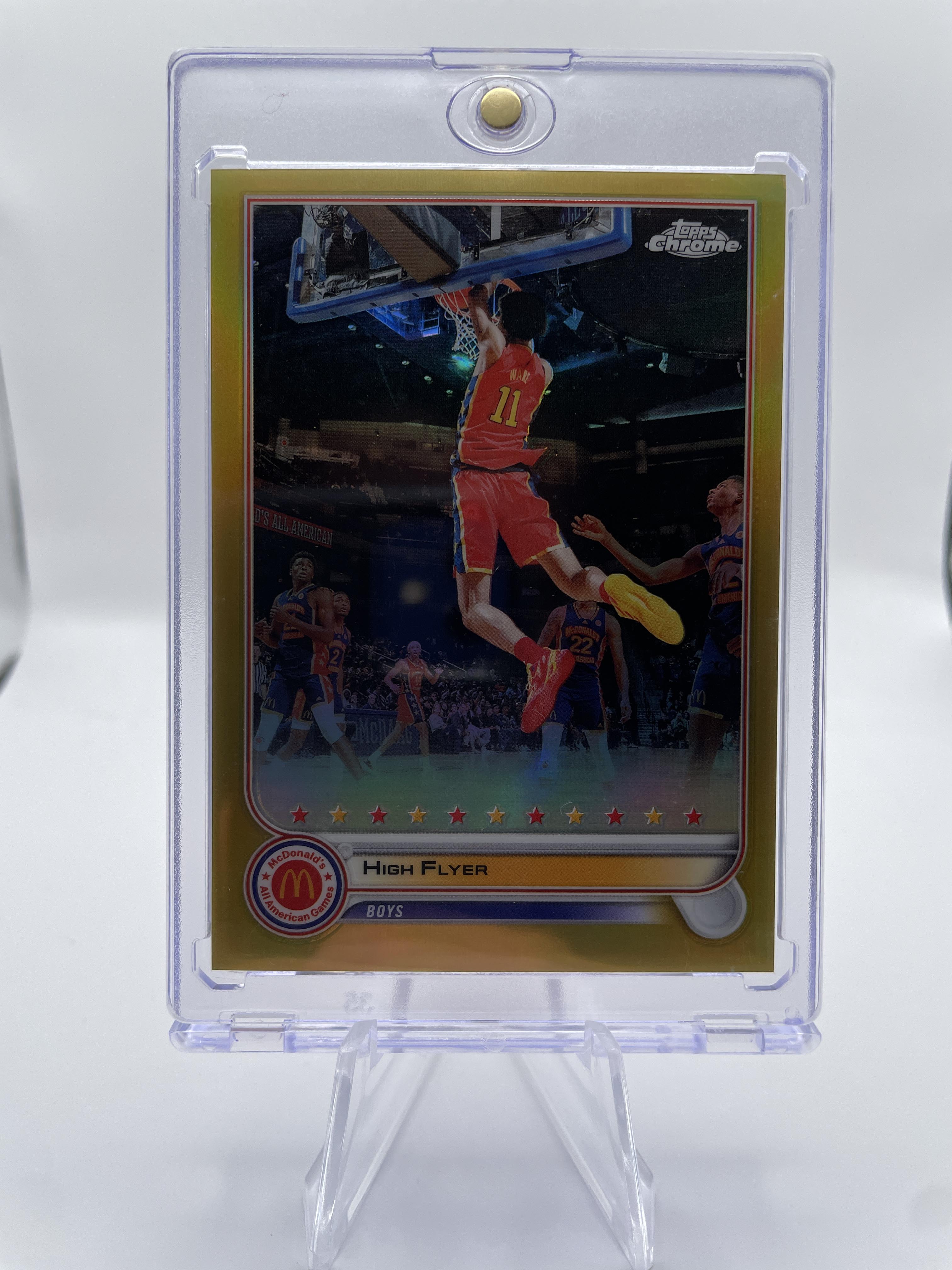 2022-23 Topps McDonald's Chrome High Flyer Kel'El Ware Gold Refractor /50