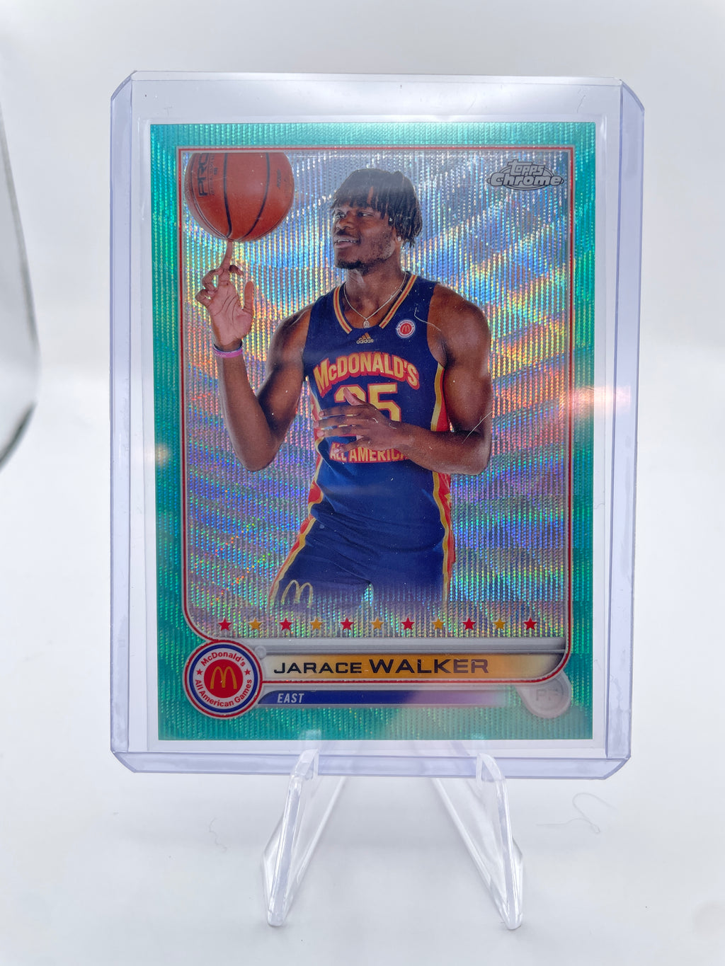 2022-23 Topps McDonald's Chrome Jarace Walker Aqua Refractor Rookie /199