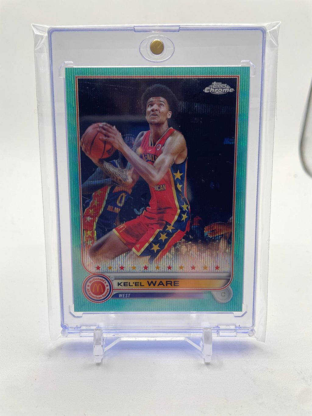 2022-23 Topps McDonald's Chrome Kel'El Ware Aqua Refractor /199