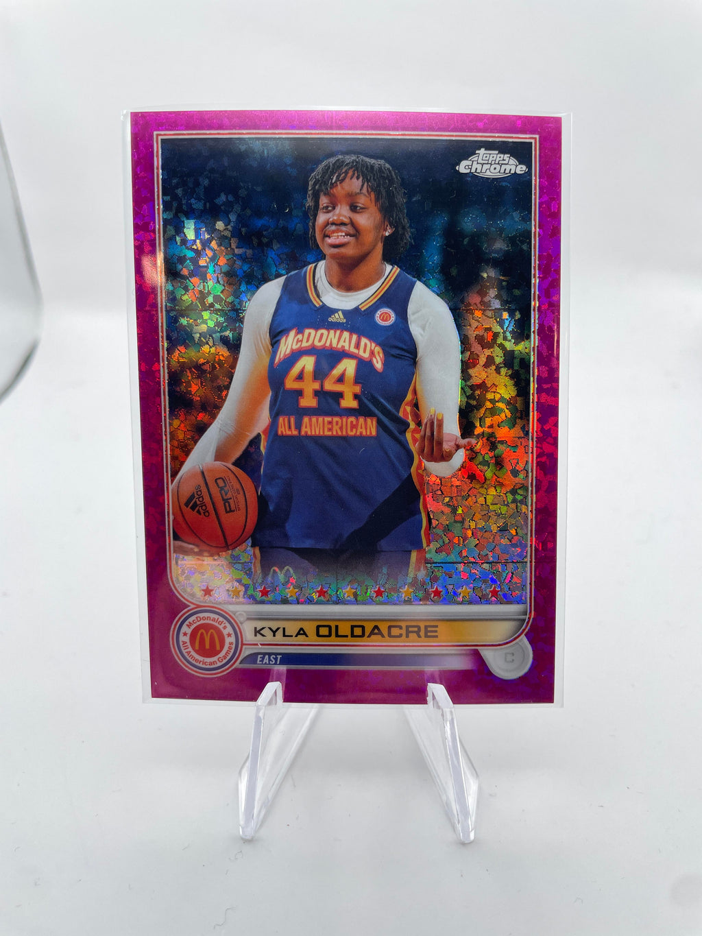 2022-23 Topps McDonald's Chrome Kyla Oldacre Pink Refractor Rookie /150