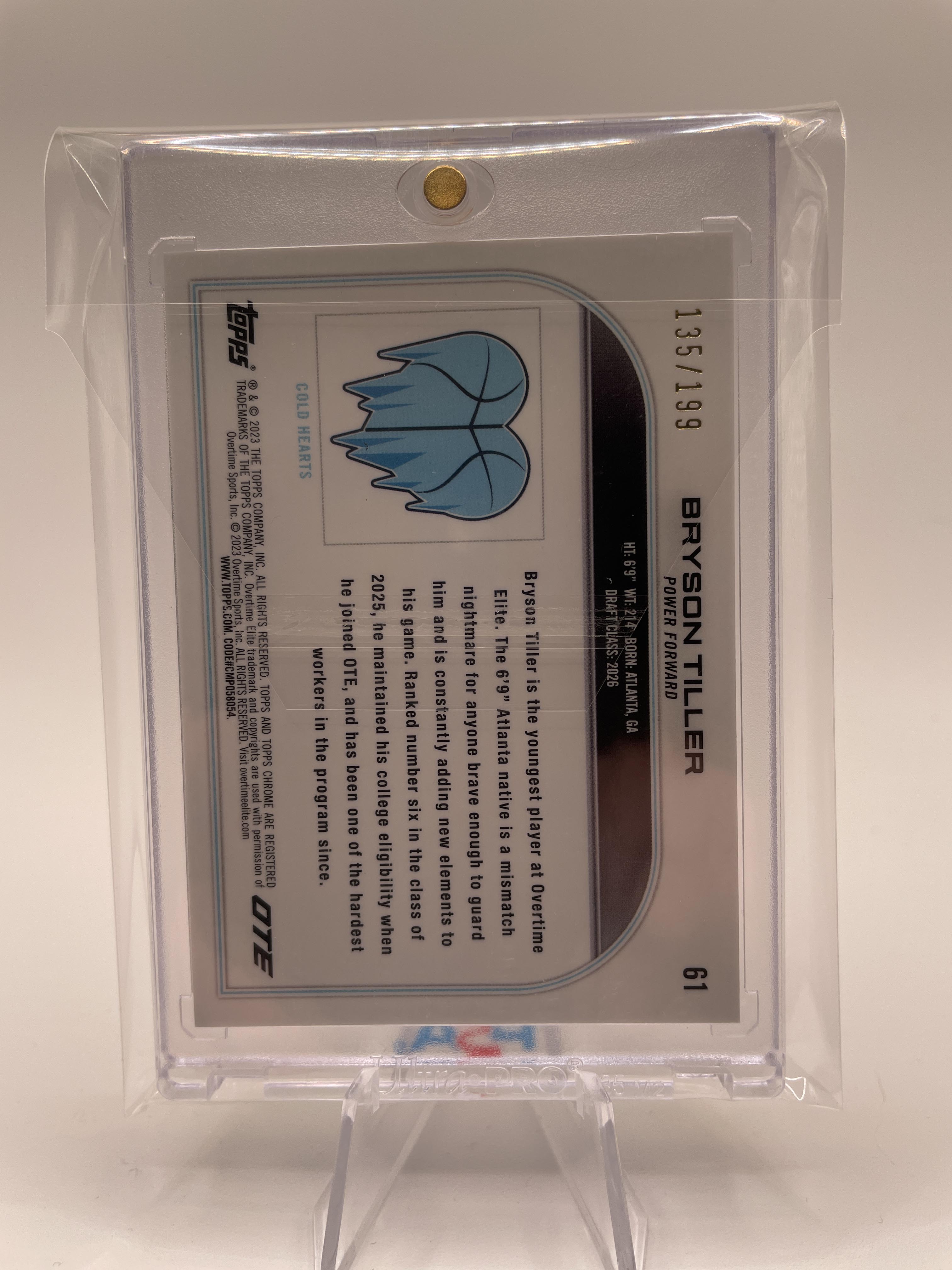 2022-23 Topps OTE Chrome Bryson Tiller Aqua Refractor Rookie /199