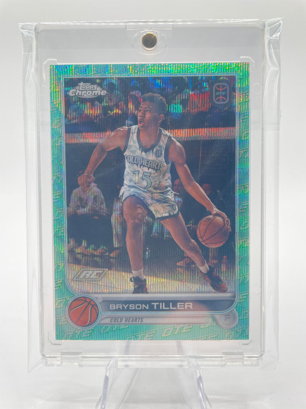 2022-23 Topps OTE Chrome Bryson Tiller Aqua Refractor Rookie /199 #67