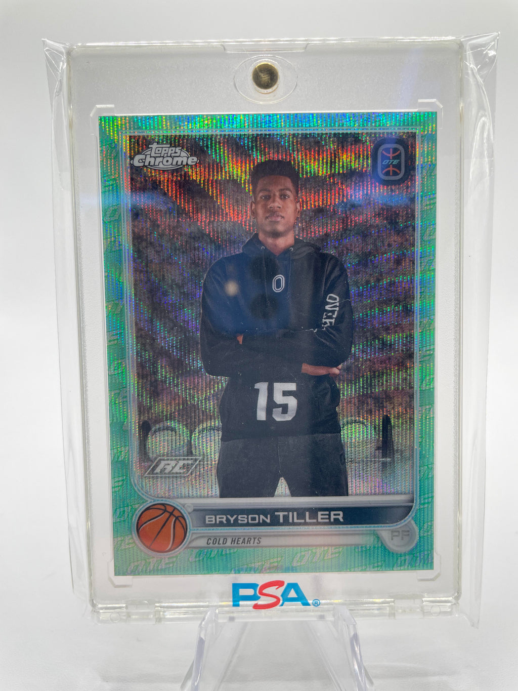 2022-23 Topps OTE Chrome Bryson Tiller Aqua Refractor Rookie /199