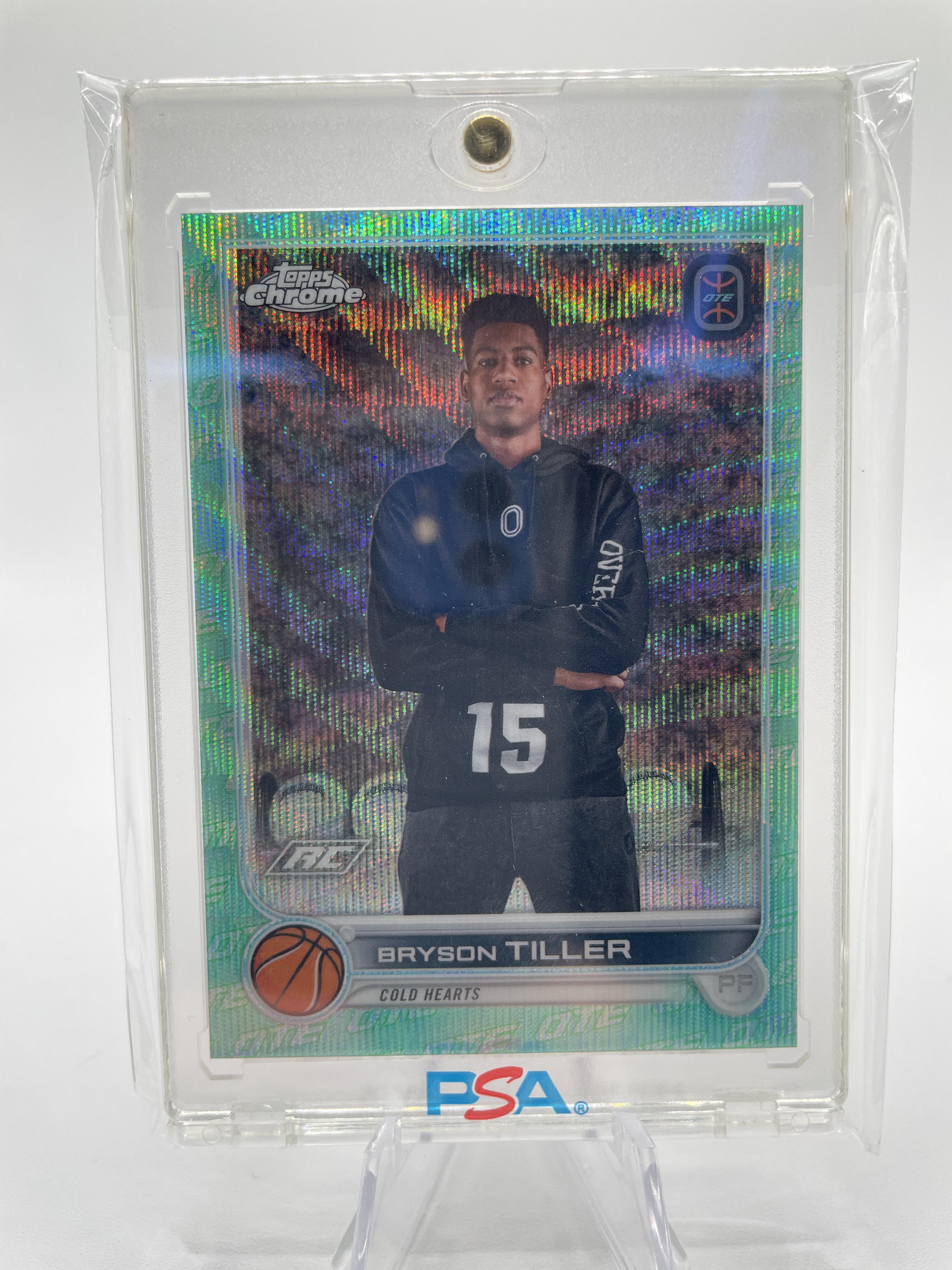 2022-23 Topps OTE Chrome Bryson Tiller Aqua Refractor Rookie /199