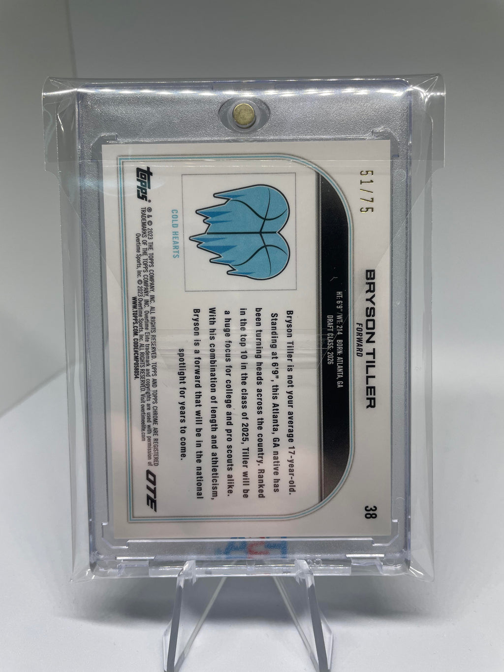 2022-23 Topps OTE Chrome Bryson Tiller Green Wave Refractor Rookie /75 #38