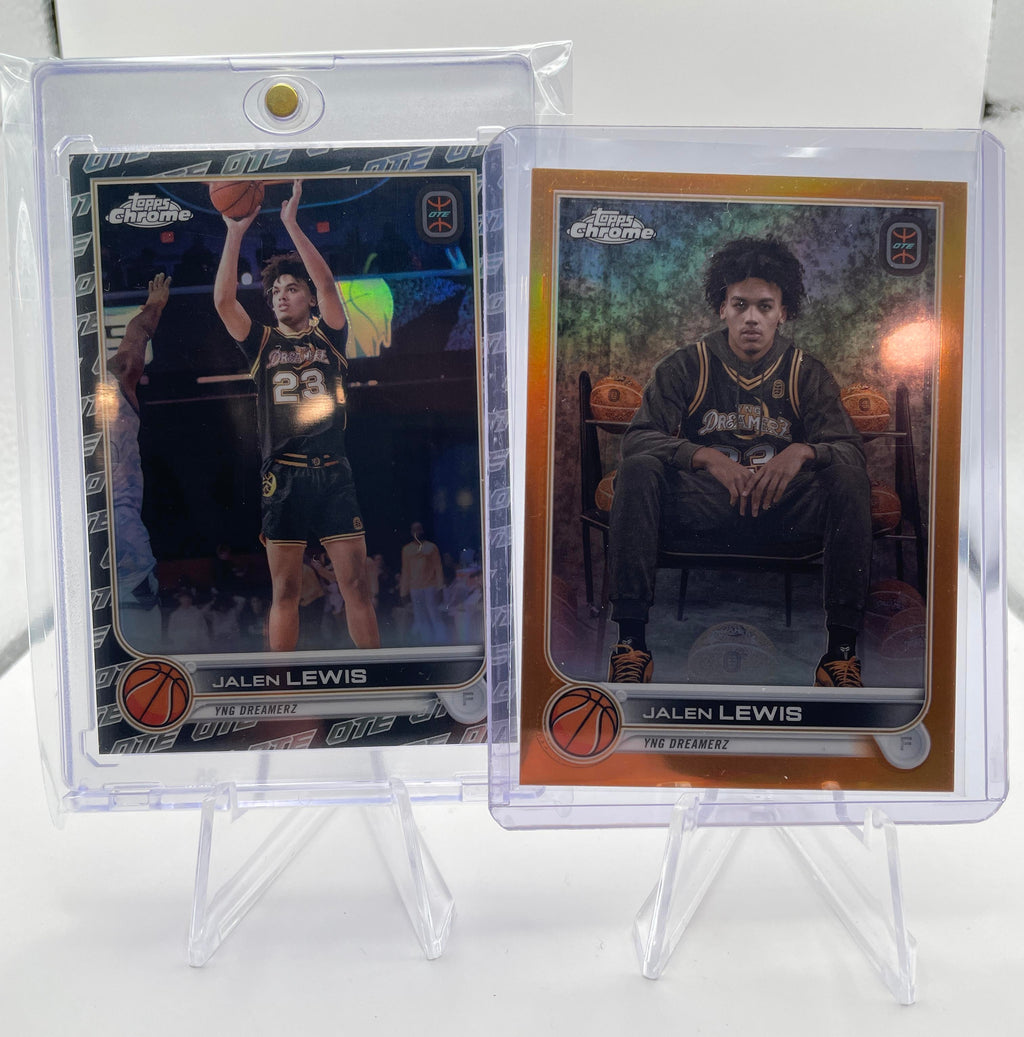 2022-23 Topps OTE Chrome Jalen Lewis Black Refractor Rookie /10 + Orange /25
