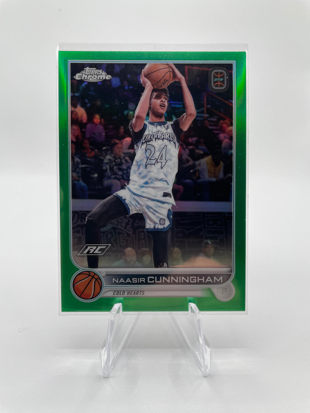 2022-23 Topps OTE Chrome Naasir Cunningham Green Refractor /75 Blue /99 /150 (5)