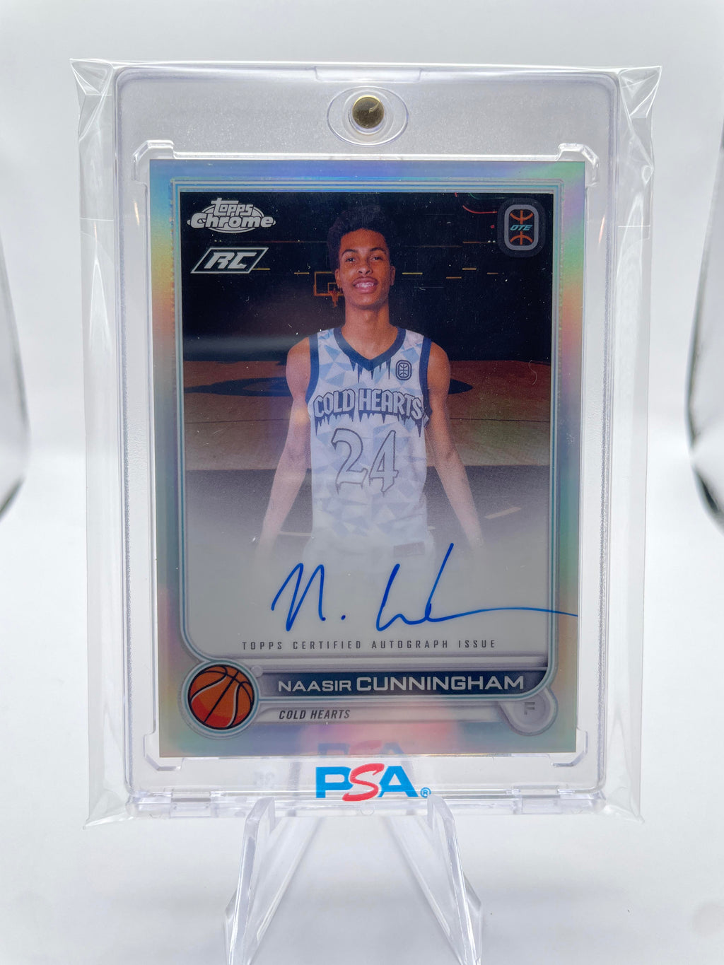 2022-23 Topps OTE Chrome Naasir Cunningham Refractor Rookie Auto #CA-NC3