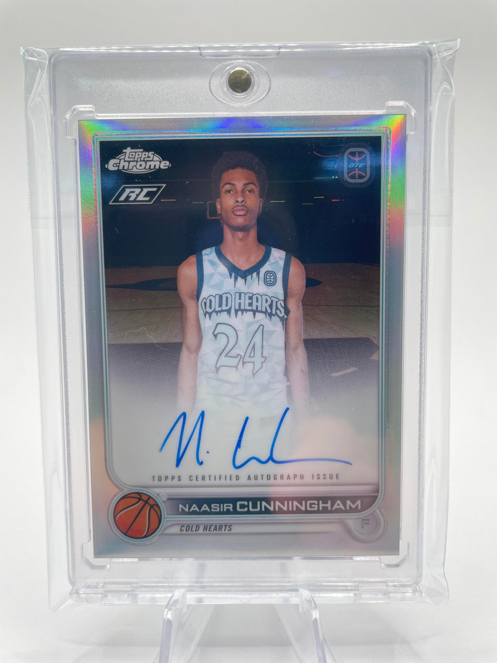 2022-23 Topps OTE Chrome Naasir Cunningham Refractor Rookie Auto #CA-NC1