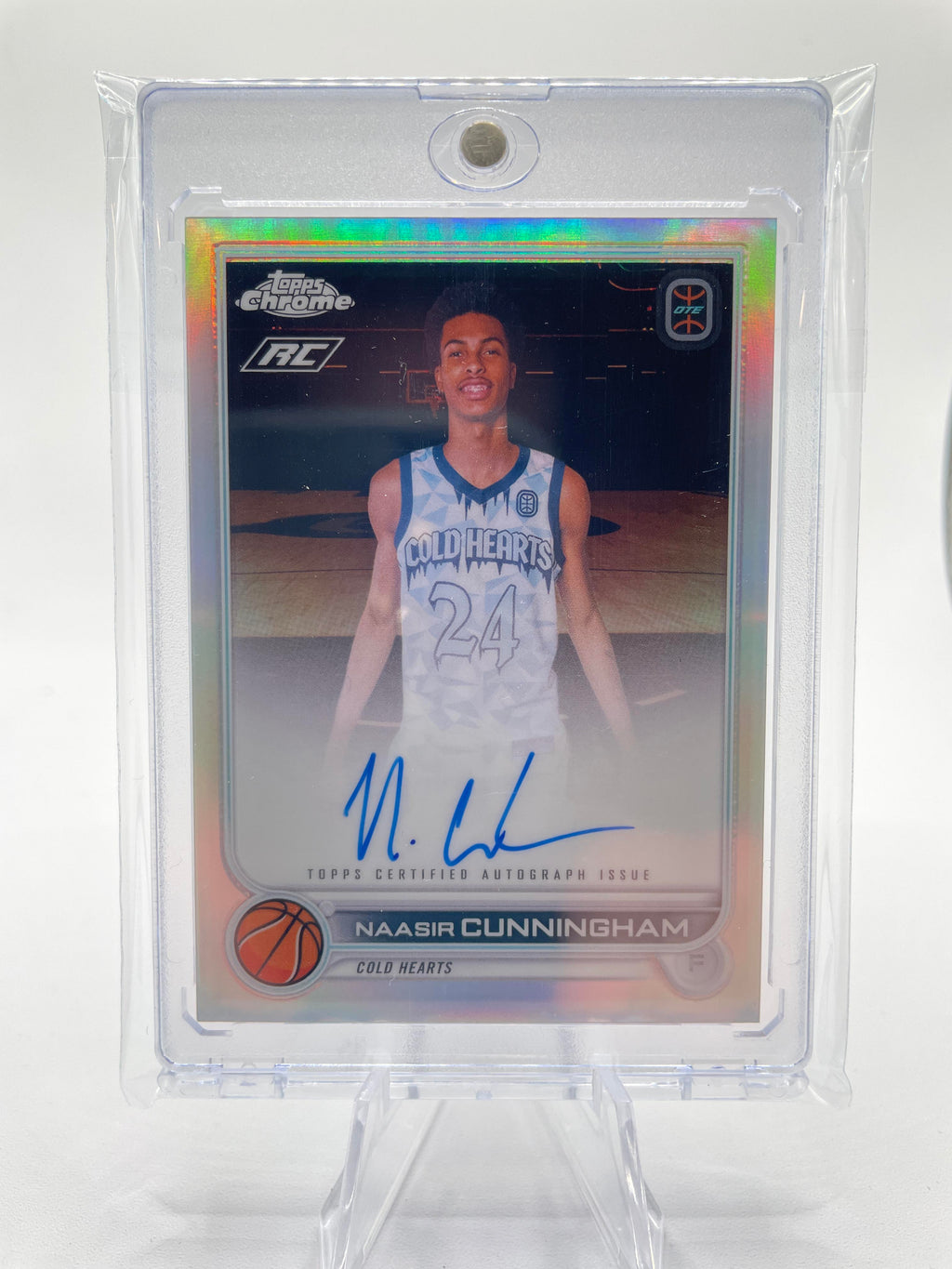 2022-23 Topps OTE Chrome Naasir Cunningham Refractor Rookie Auto #CA-NC2