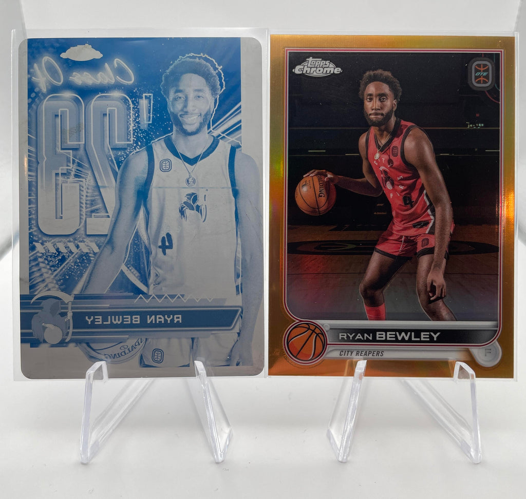 2022-23 Topps OTE Chrome Ryan Bewley 1/1 Printing Plate + Orange Refractor /25