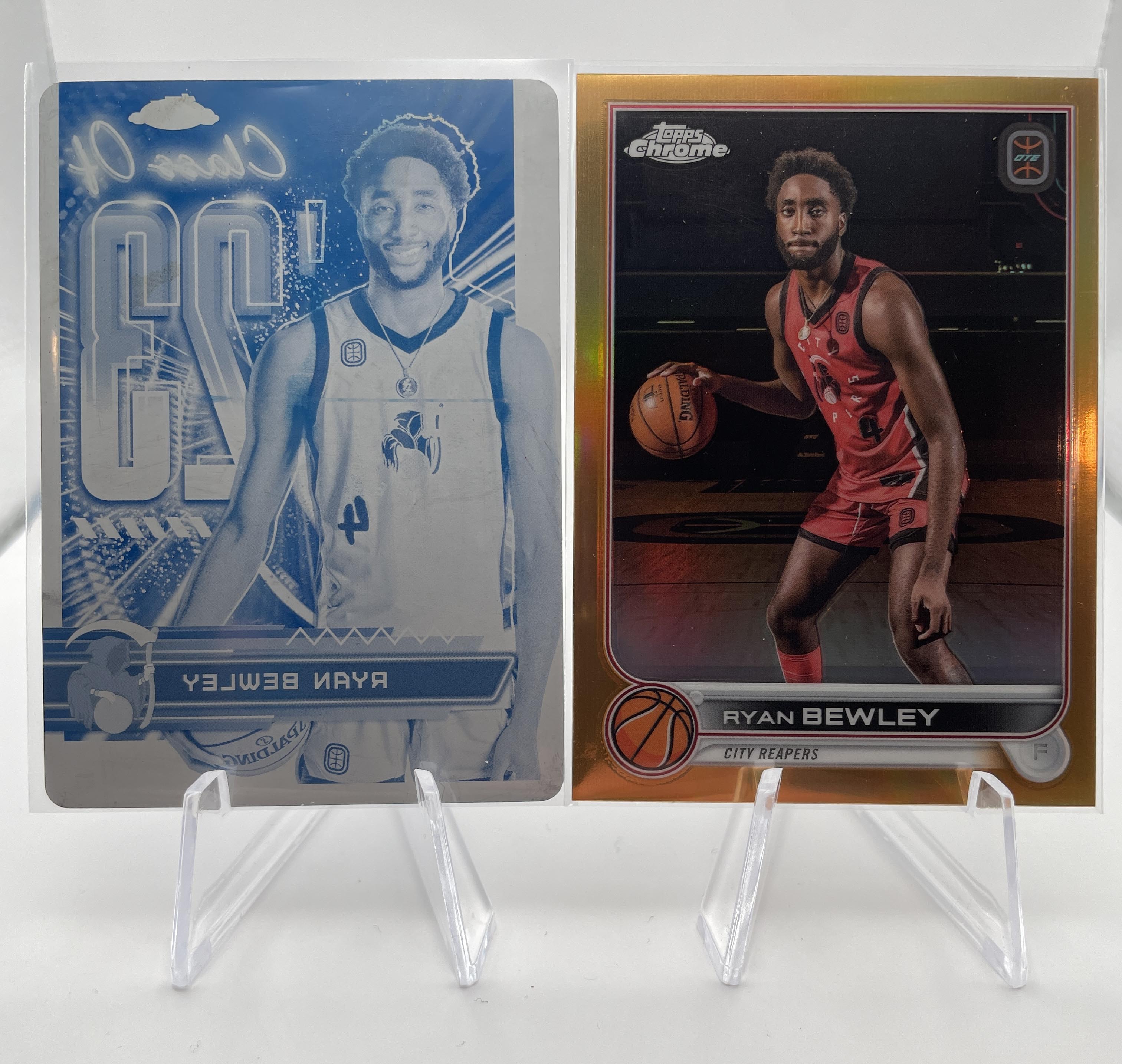 2022-23 Topps OTE Chrome Ryan Bewley 1/1 Printing Plate + Orange Refractor /25