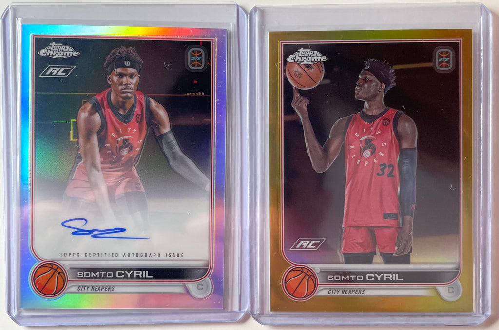 2022-23 Topps OTE Chrome Somto Cyril Auto + Gold Refractor /50 + Base Set (x13)