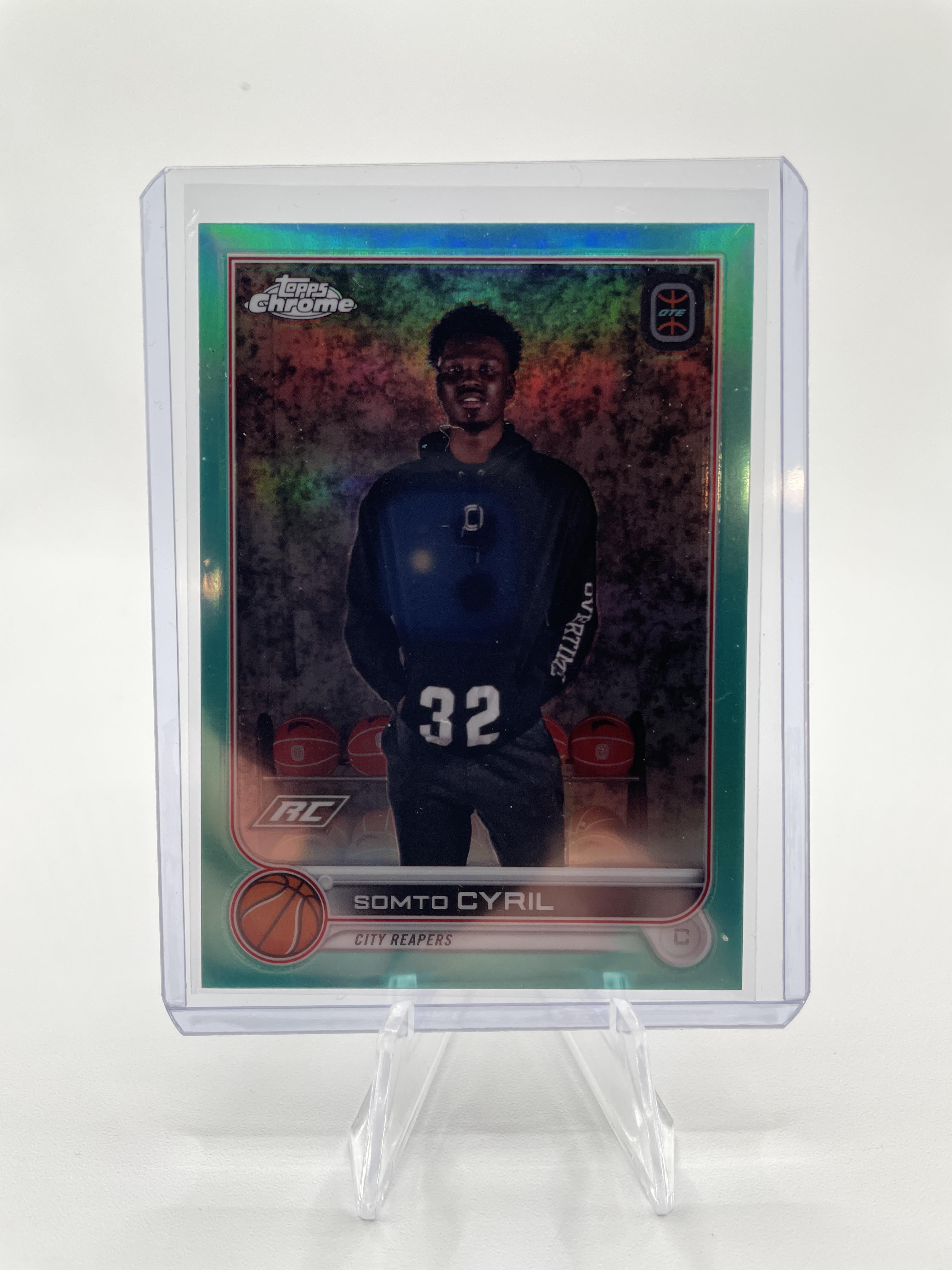 2022-23 Topps OTE Chrome Somto Cyril Blue Refractor Rookie /99 (x2) + Aqua /199