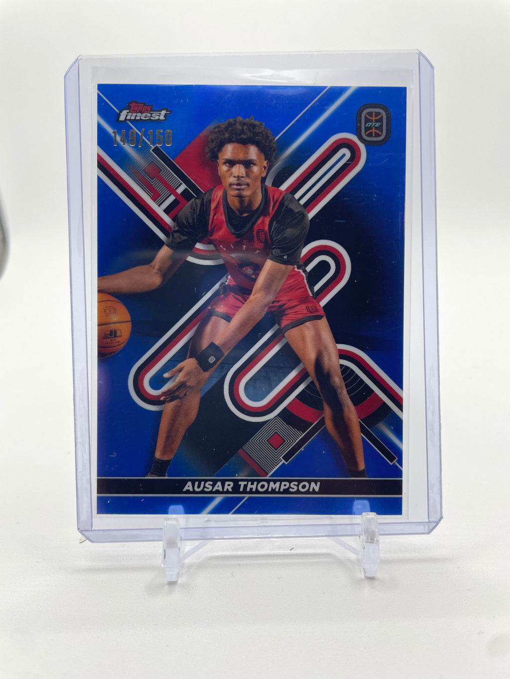 2022-23 Topps OTE Finest Ausar Thompson Blue Refractor Rookie /150
