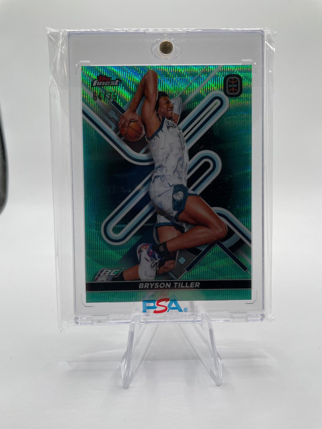 2022-23 Topps OTE Finest Bryson Tiller Aqua Refractor Rookie /75 #14