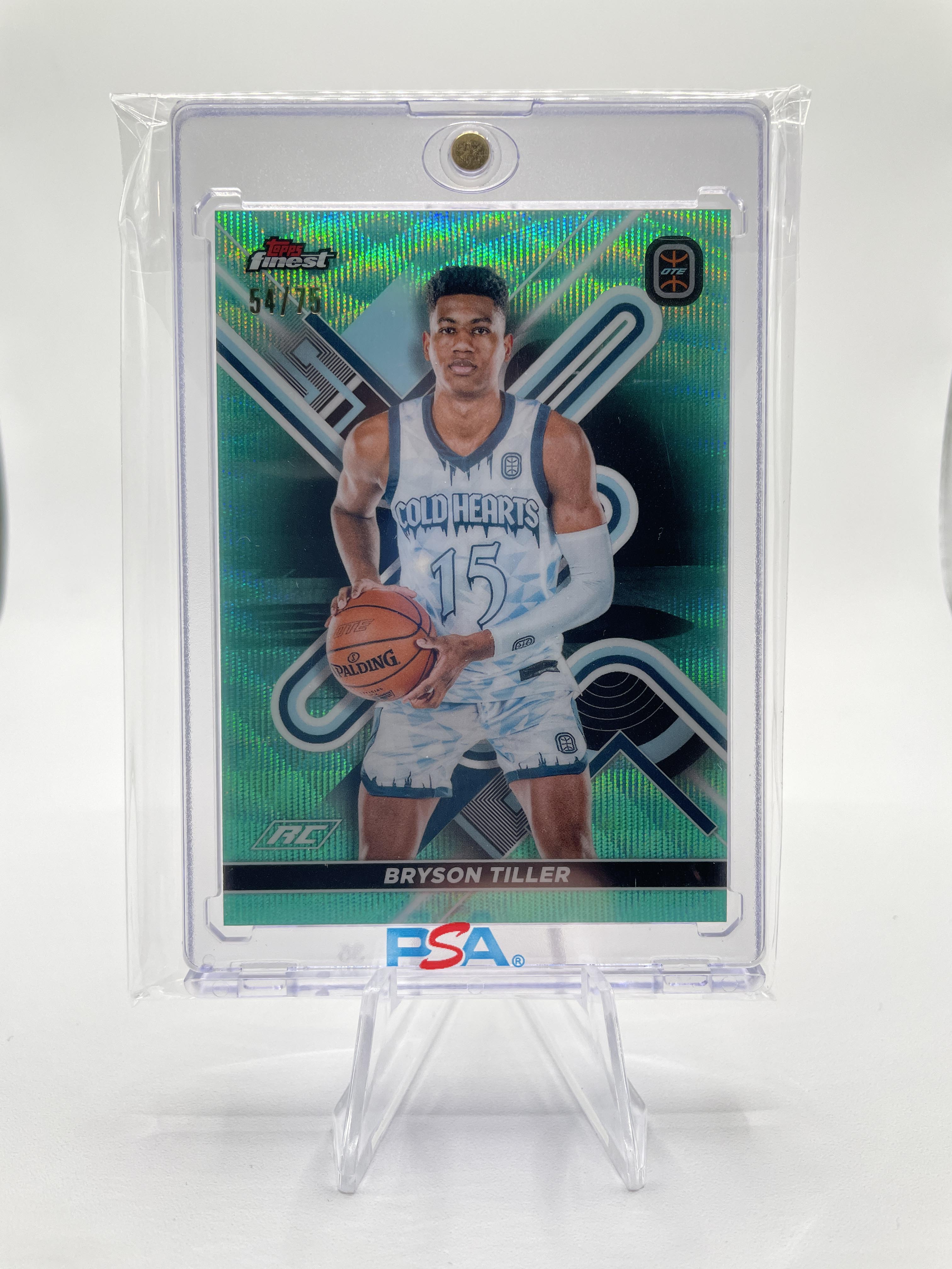 2022-23 Topps OTE Finest Bryson Tiller Aqua Refractor Rookie /75 #31