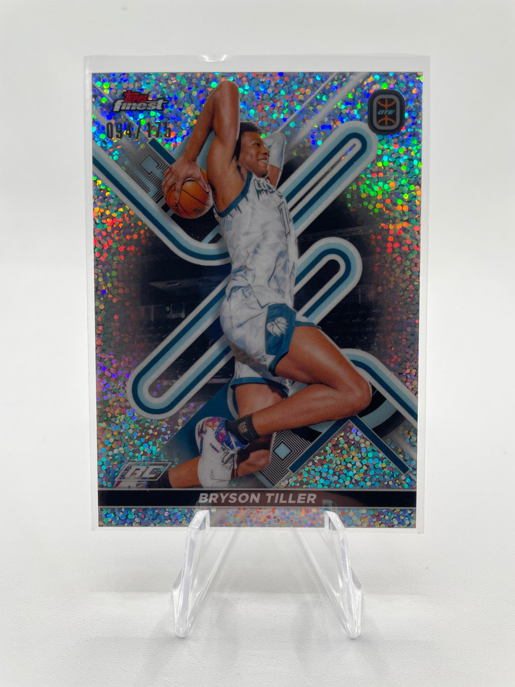 2022-23 Topps OTE Finest Bryson Tiller Diamond Sparkle Refractor Rookie /175 #14