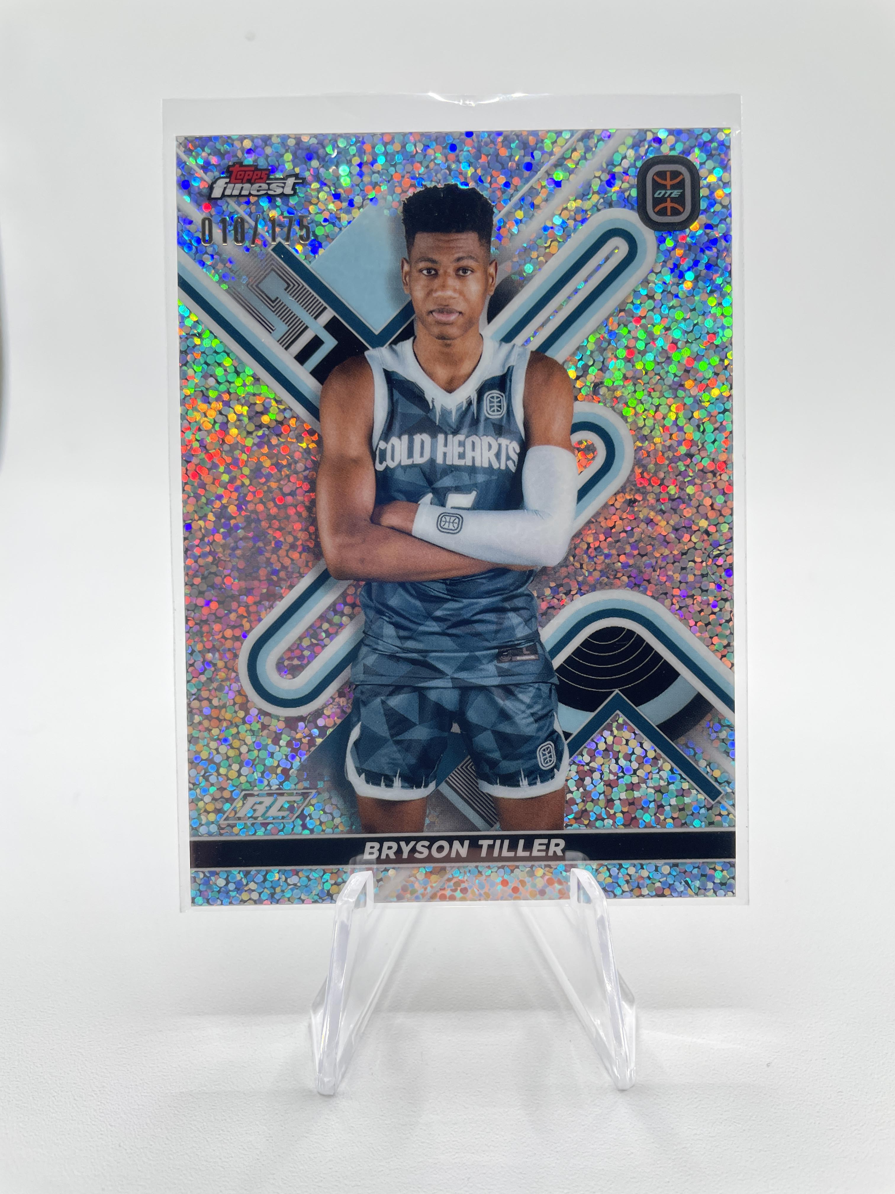 2022-23 Topps OTE Finest Bryson Tiller Diamond Sparkle Refractor Rookie /175 #32