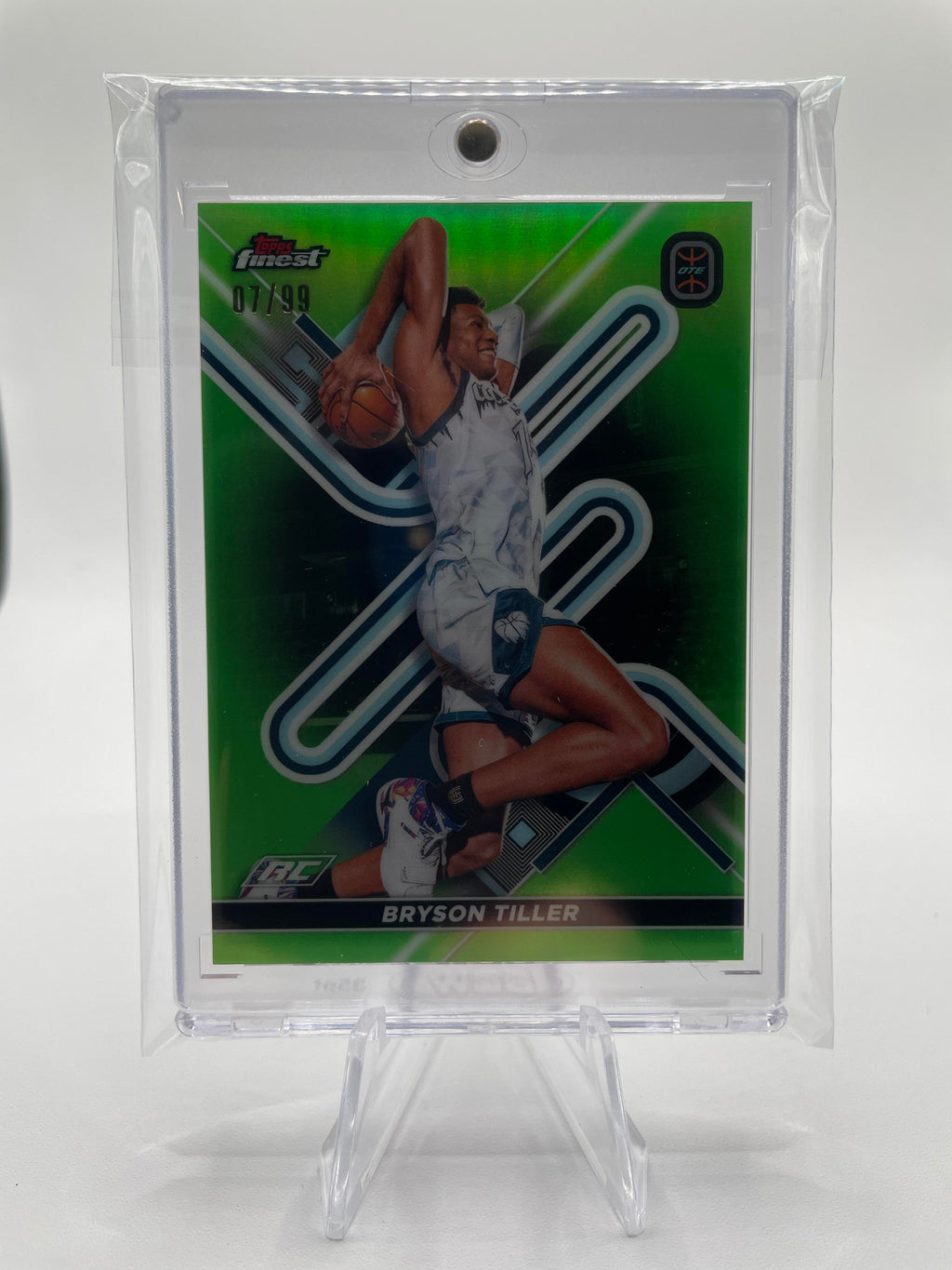 2022-23 Topps OTE Finest Bryson Tiller Lime Green Refractor Rookie /99 #14