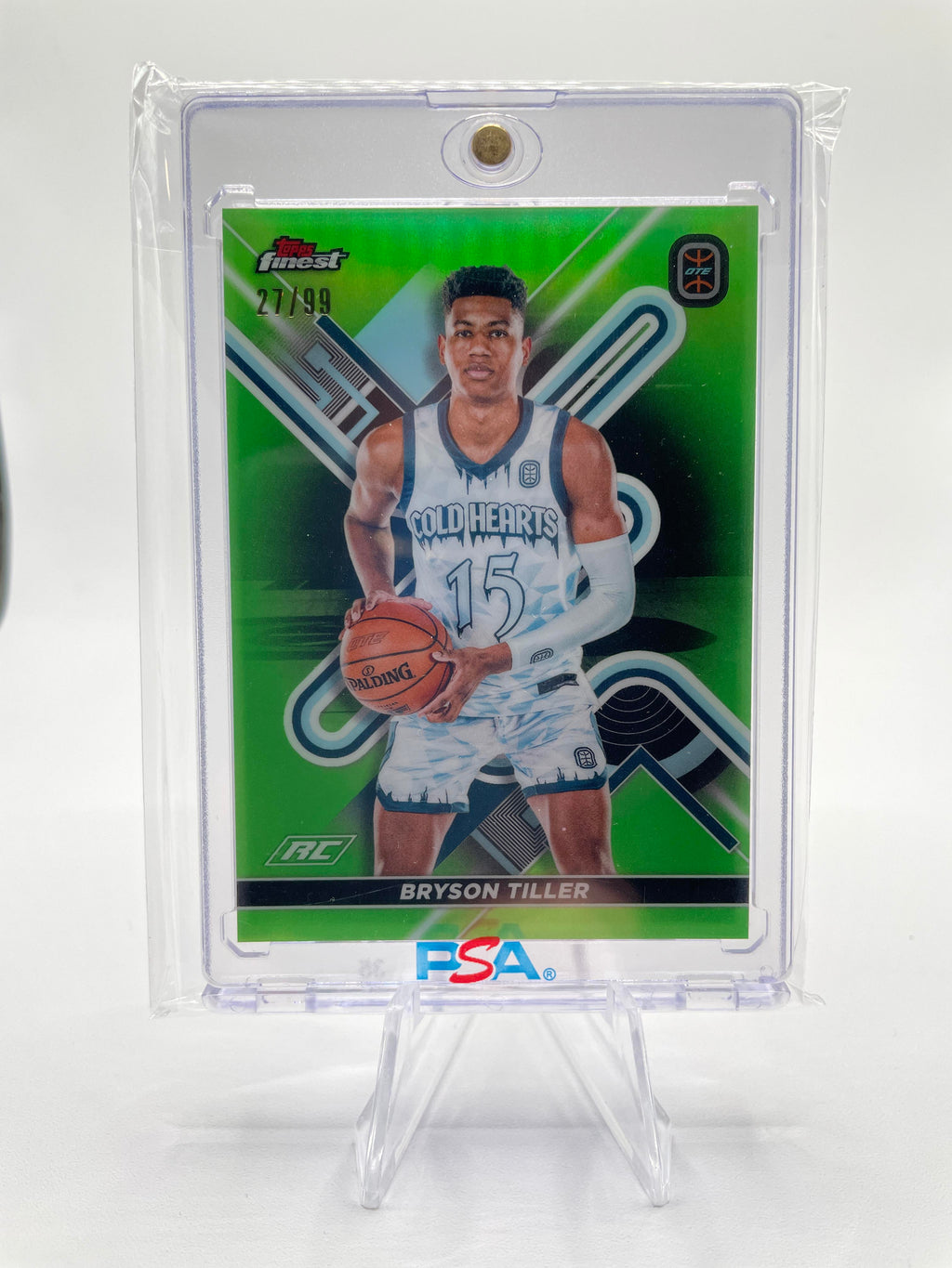 2022-23 Topps OTE Finest Bryson Tiller Lime Green Refractor Rookie /99 #31