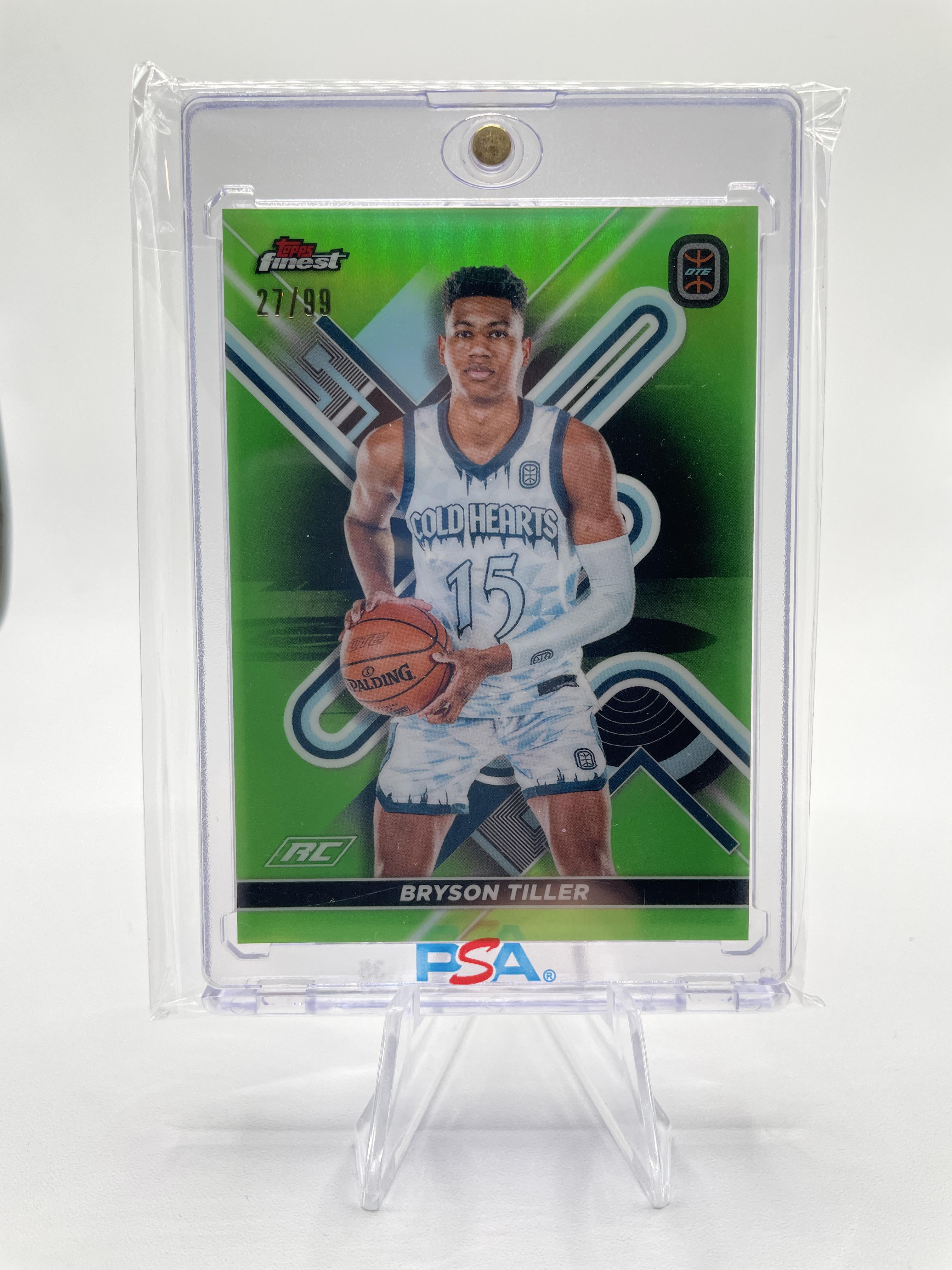 2022-23 Topps OTE Finest Bryson Tiller Lime Green Refractor Rookie /99 #31