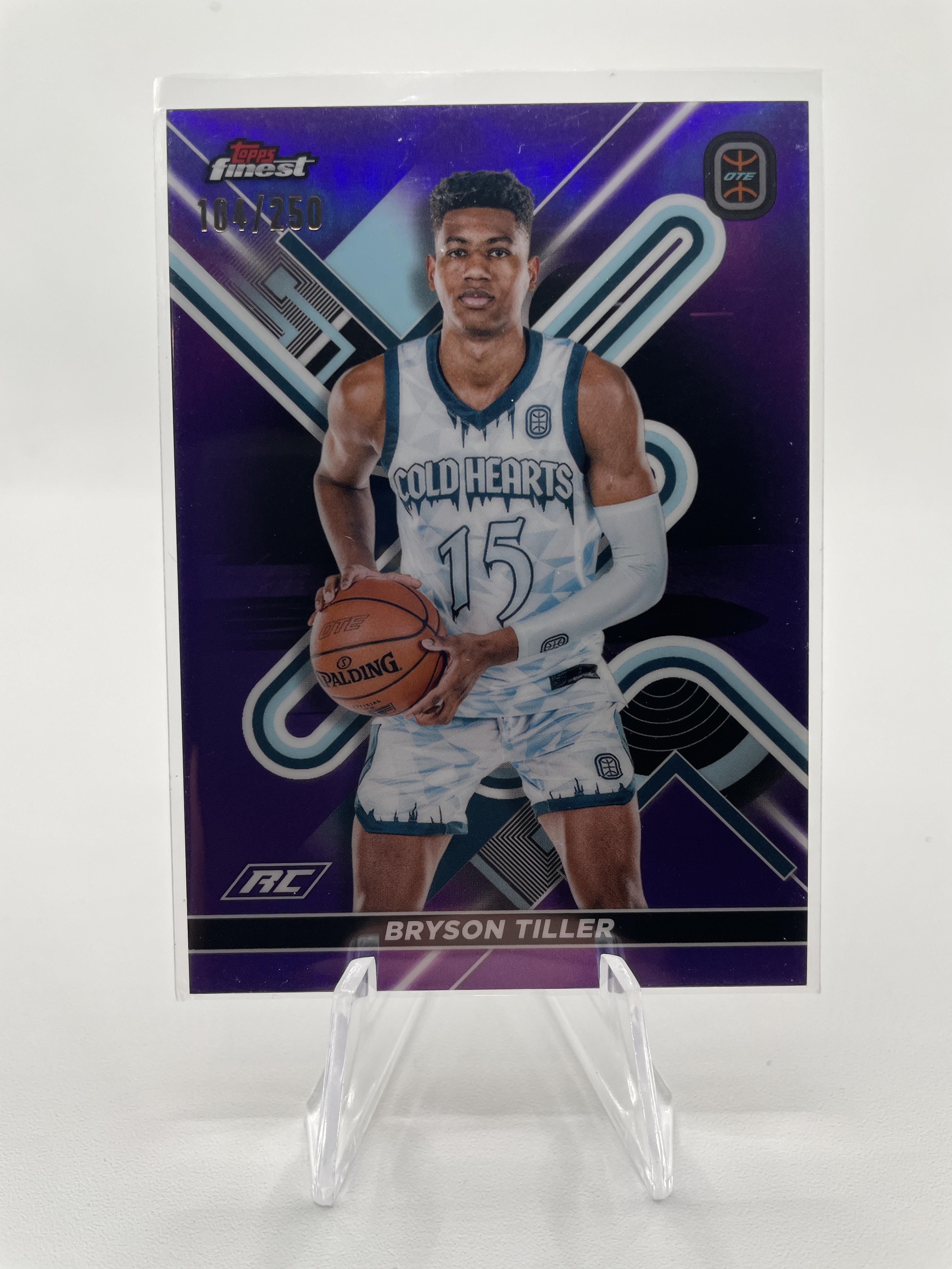 2022-23 Topps OTE Finest Bryson Tiller Purple Refractor Rookie /250 #31