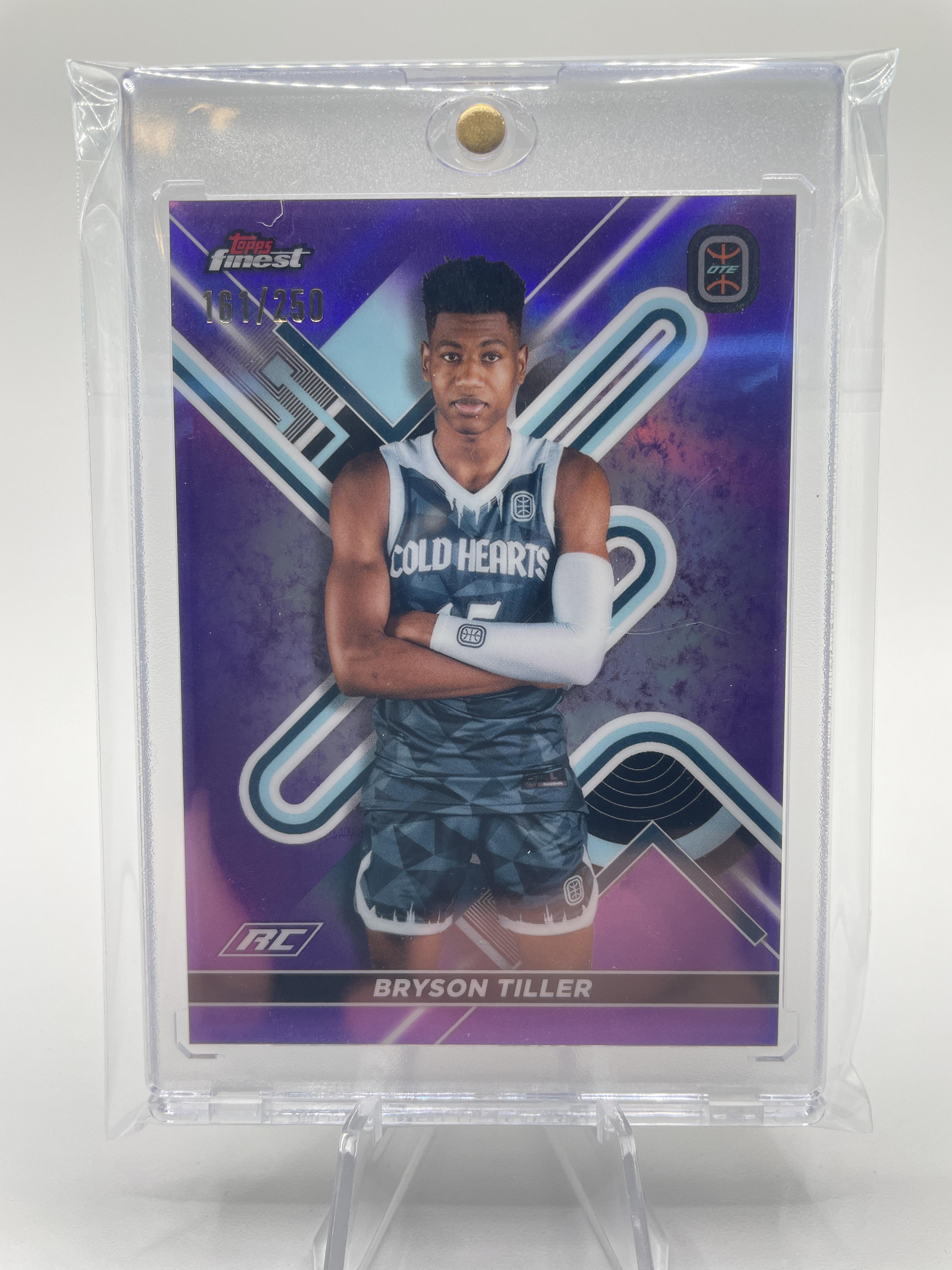 2022-23 Topps OTE Finest Bryson Tiller Purple Refractor Rookie /250 #32