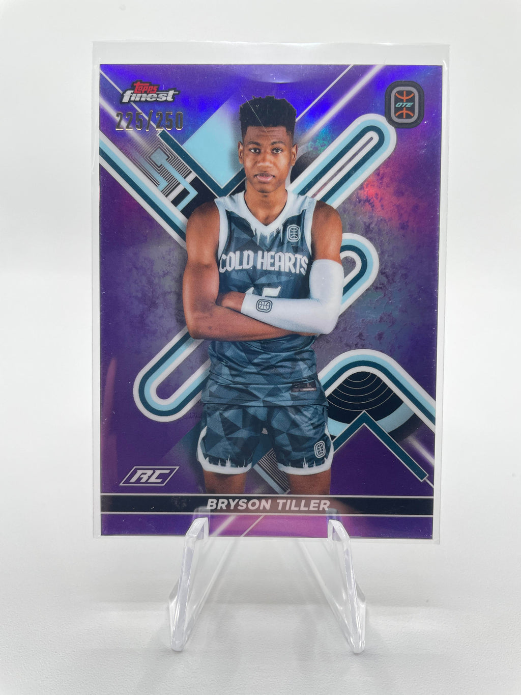 2022-23 Topps OTE Finest Bryson Tiller Purple Refractor Rookie /250 #32