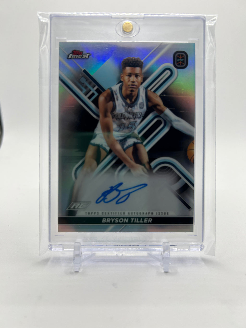 2022-23 Topps OTE Finest Bryson Tiller Rookie Refractor Auto