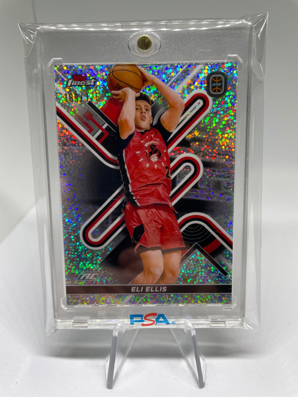 2022-23 Topps OTE Finest Eli Ellis Diamond Sparkle Refractor Rookie /175