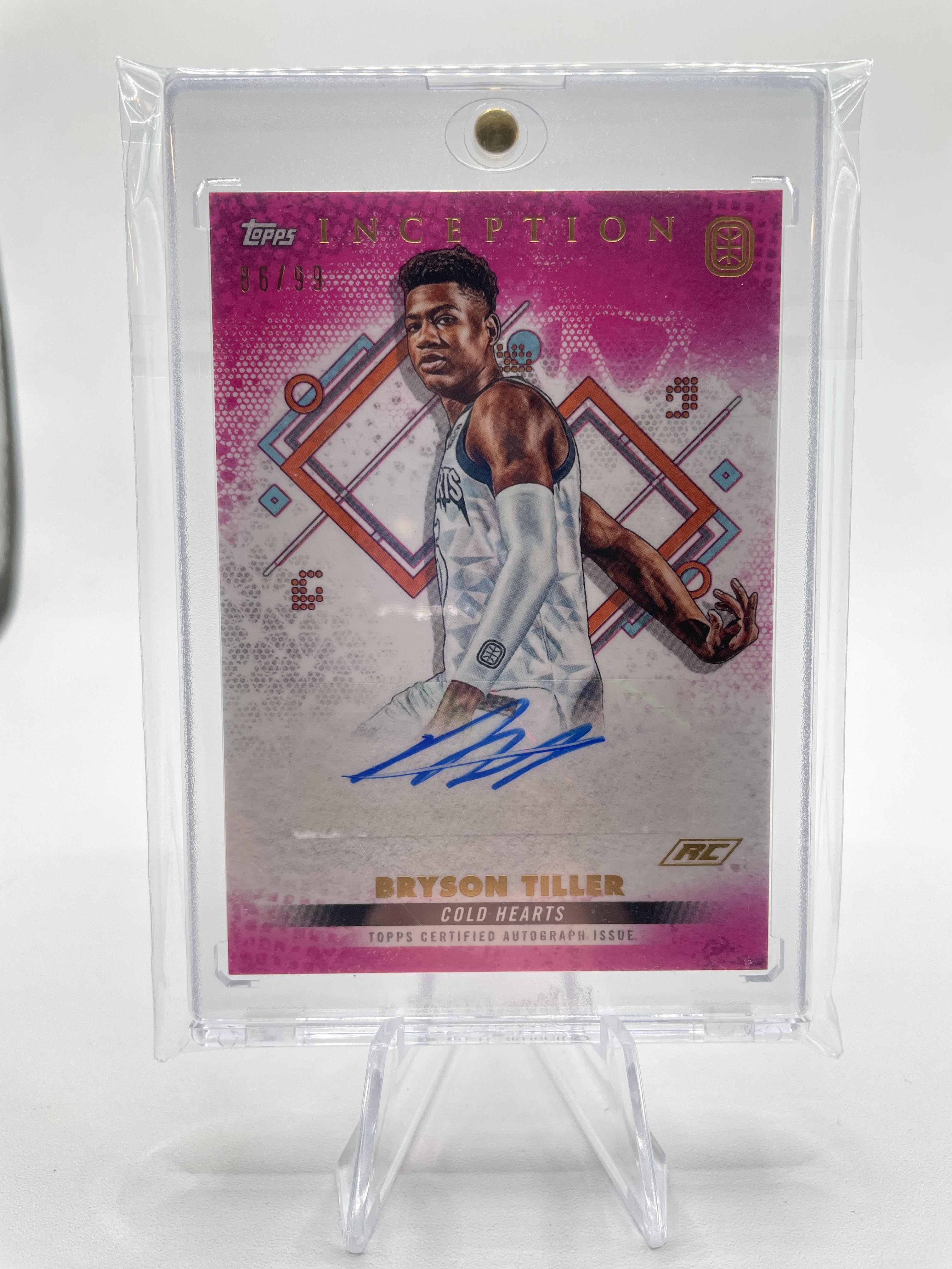 2022-23 Topps OTE Inception Bryson Tiller Magenta Rookie Auto /99 #IA-BT3