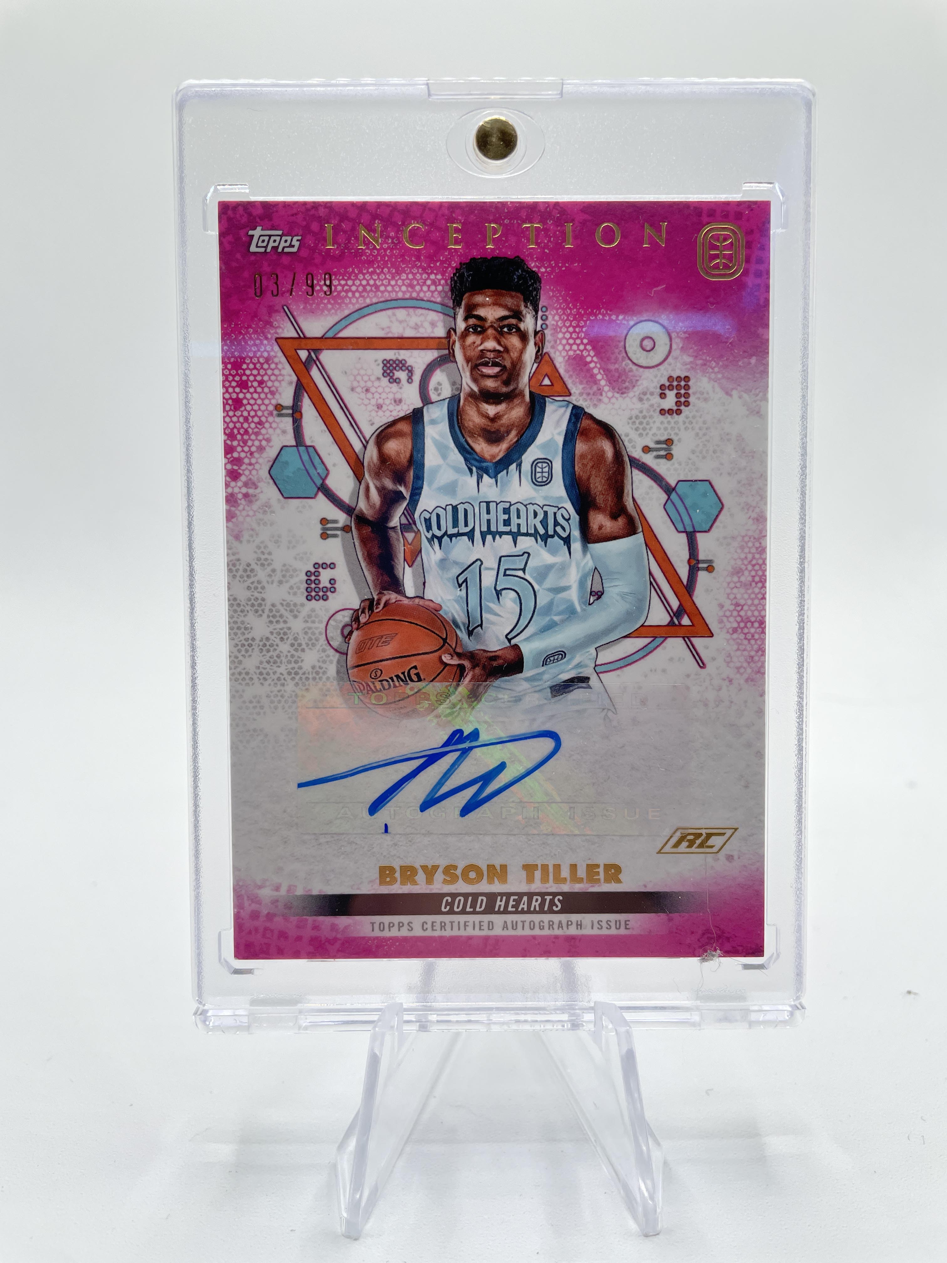 2022-23 Topps OTE Inception Bryson Tiller Magenta Rookie Auto /99 #IA-BT3